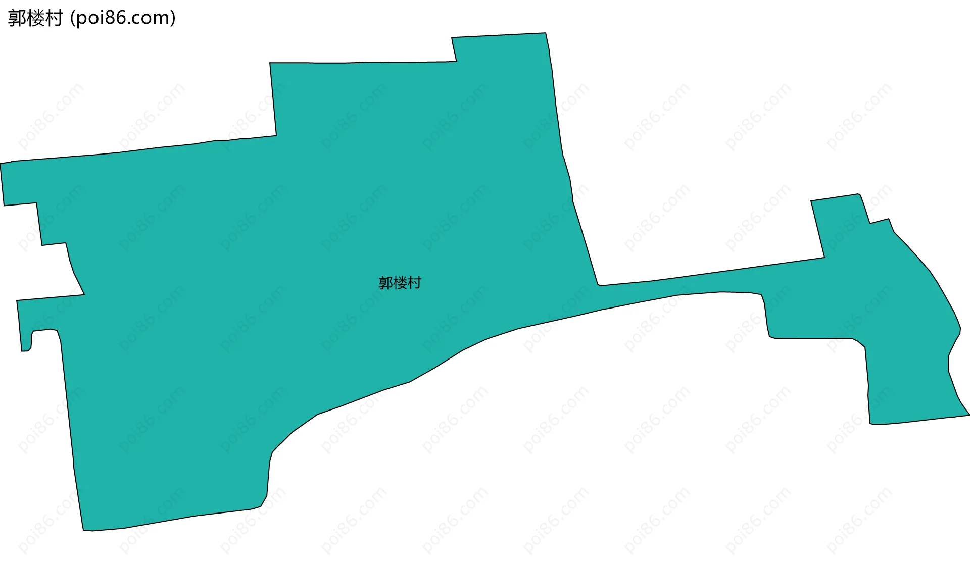 郭楼村边界地图