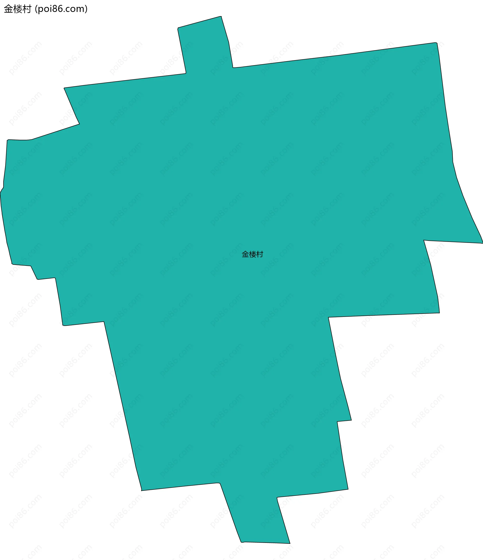 金楼村边界地图