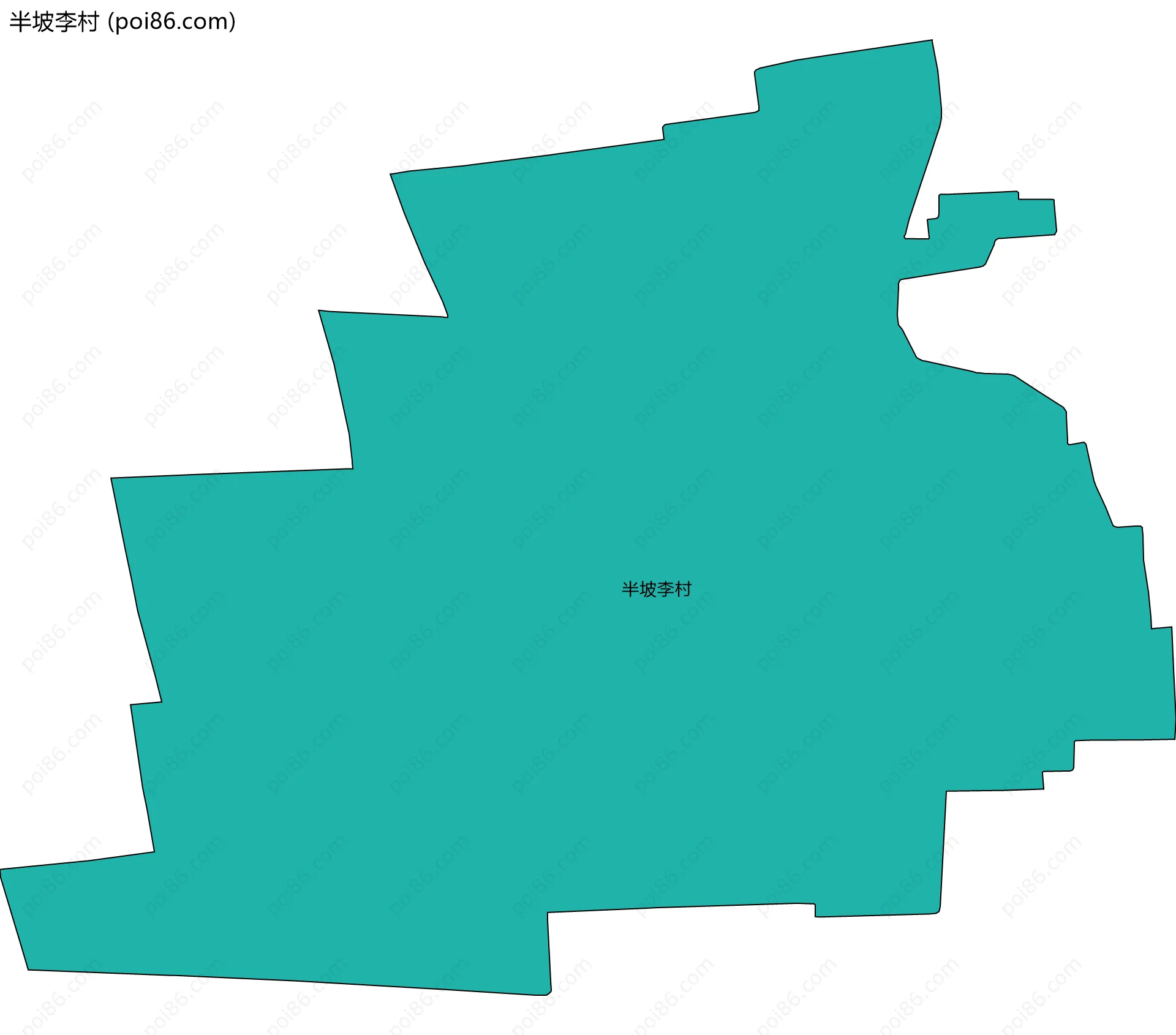 半坡李村边界地图