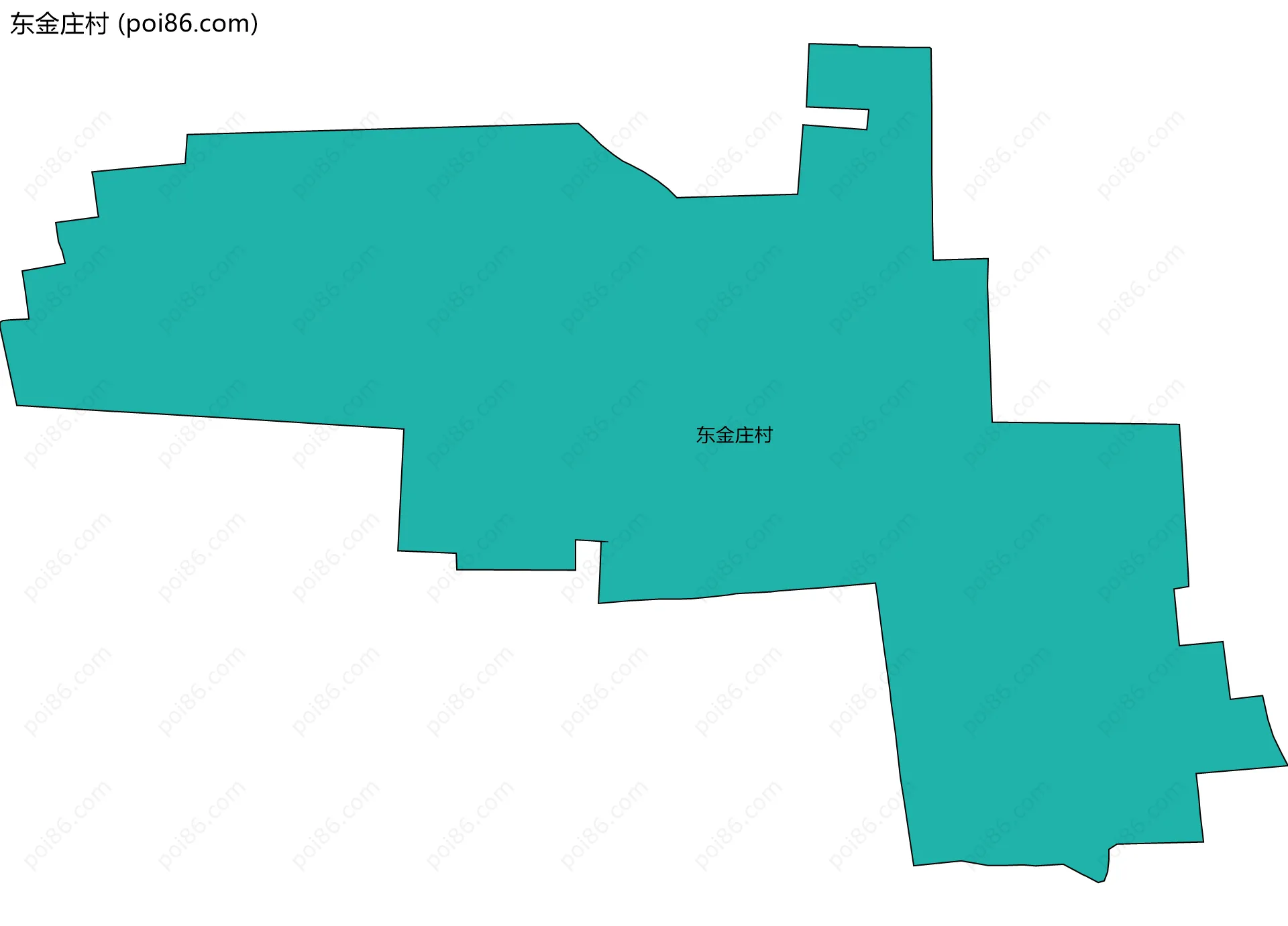 东金庄村边界地图
