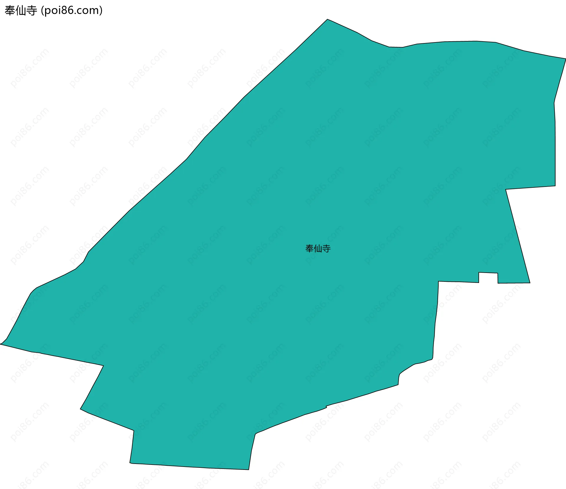 奉仙寺边界地图