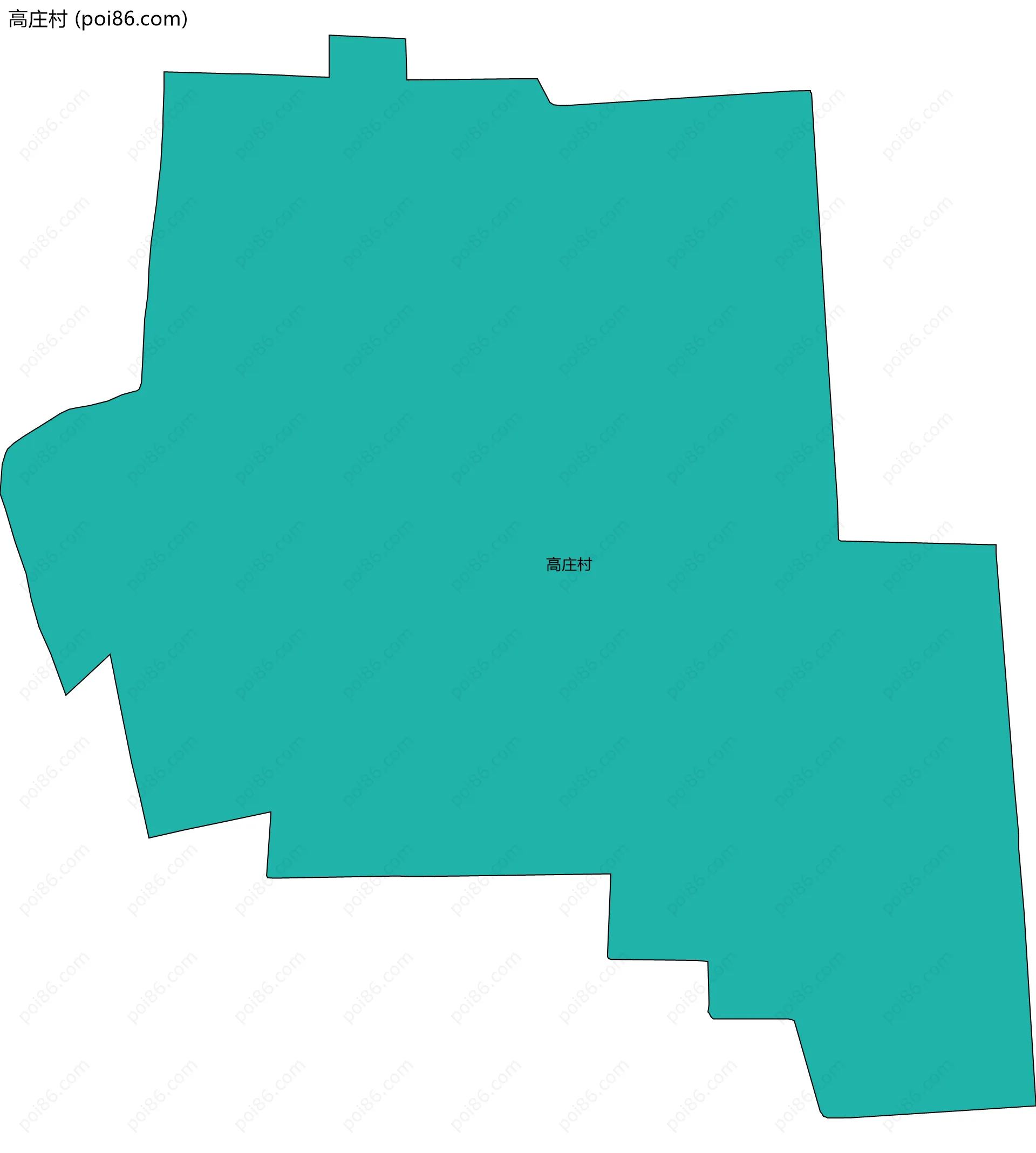 高庄村边界地图