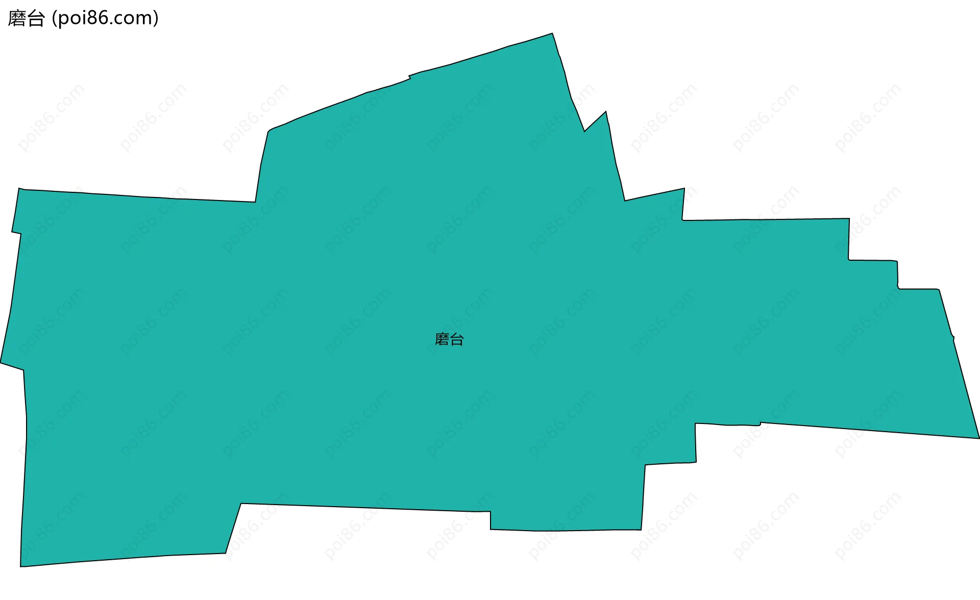 磨台边界地图