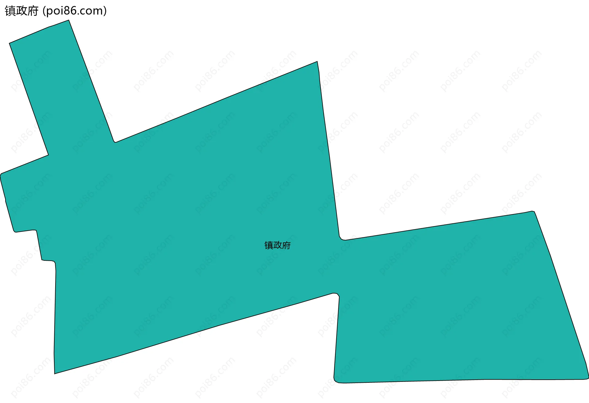 镇政府边界地图