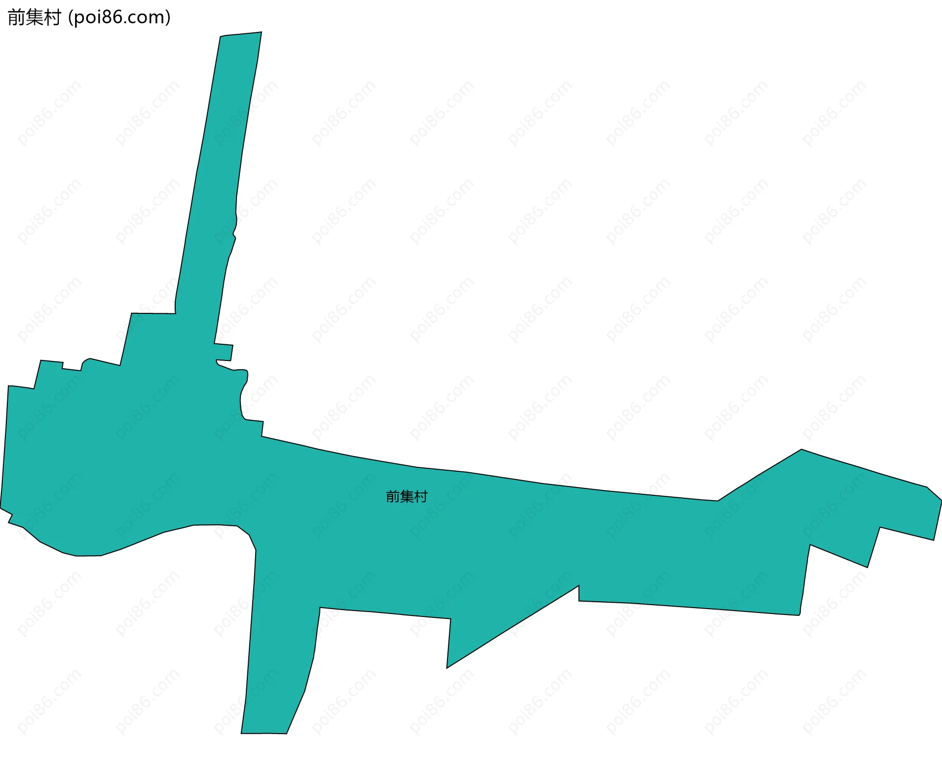 前集村边界地图