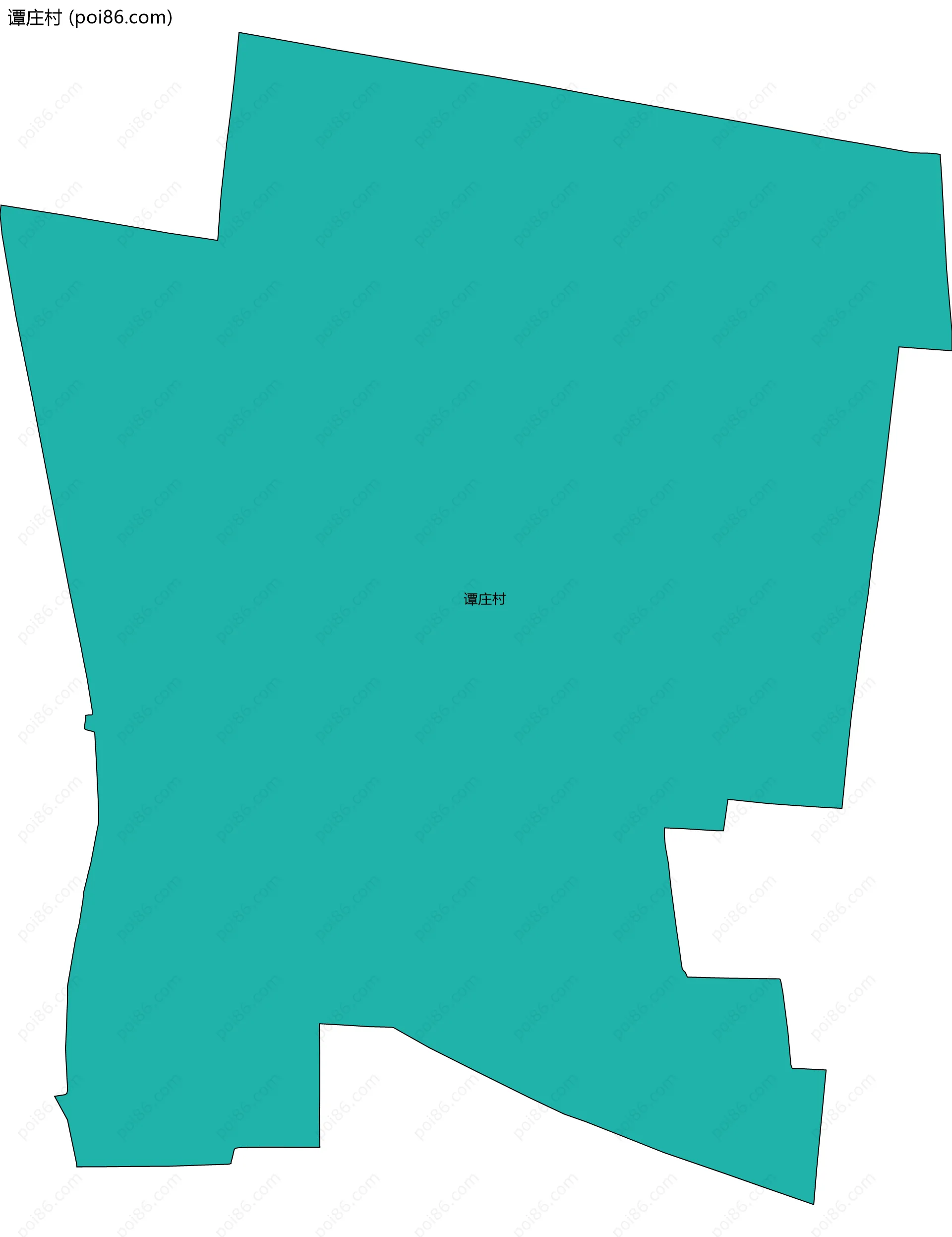 谭庄村边界地图