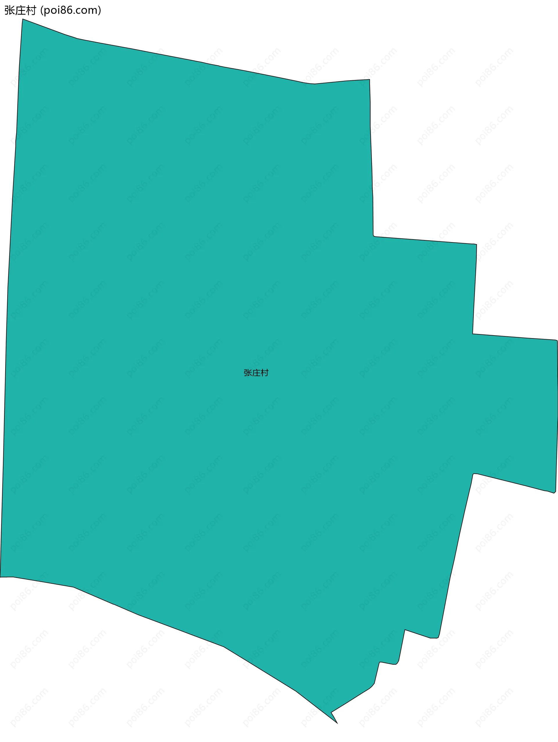 张庄村边界地图