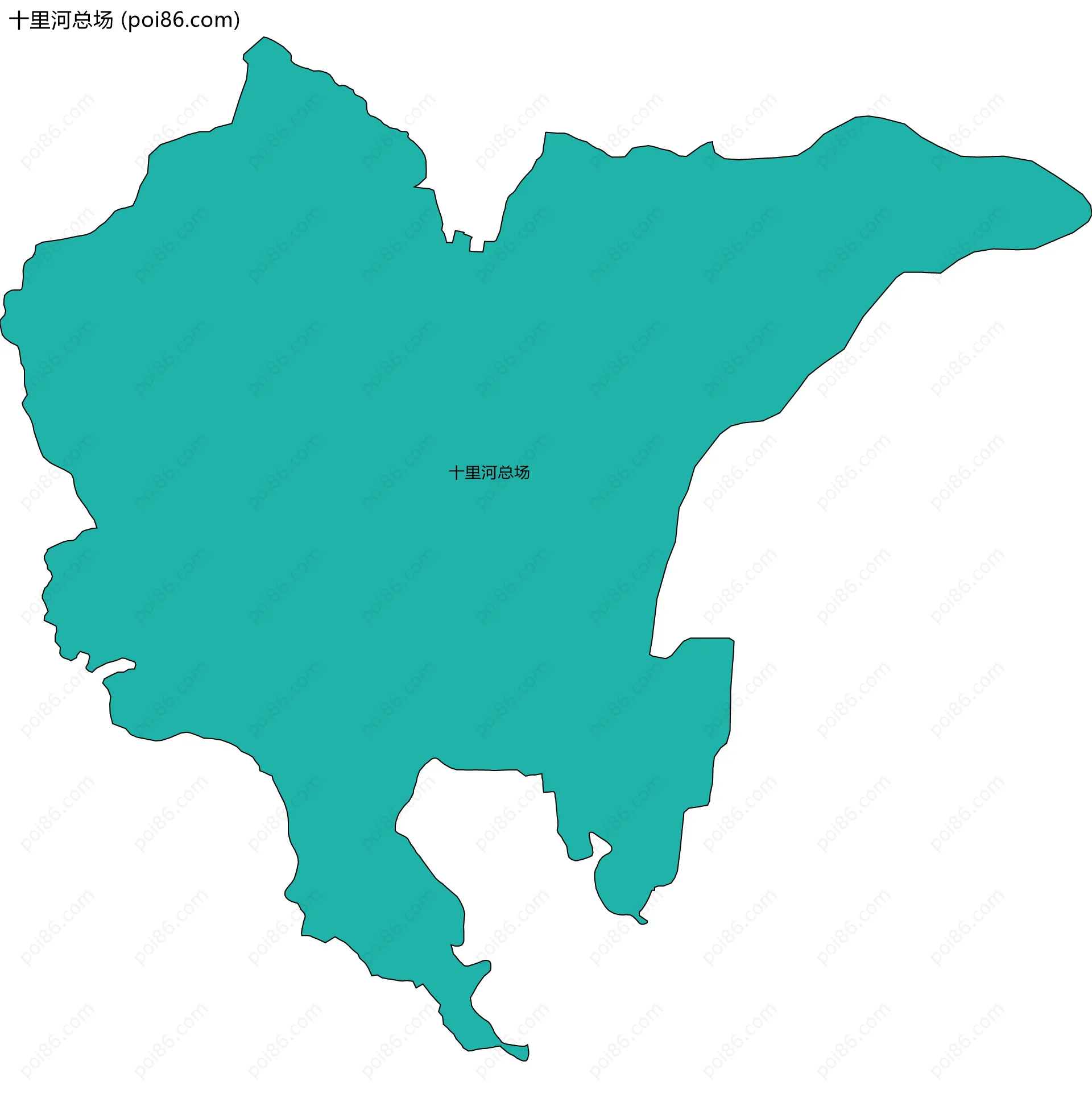 十里河总场边界地图