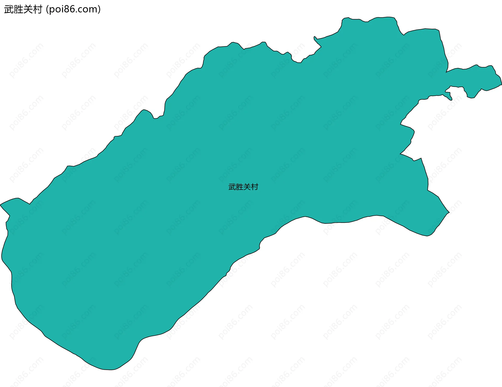 武胜关村边界地图