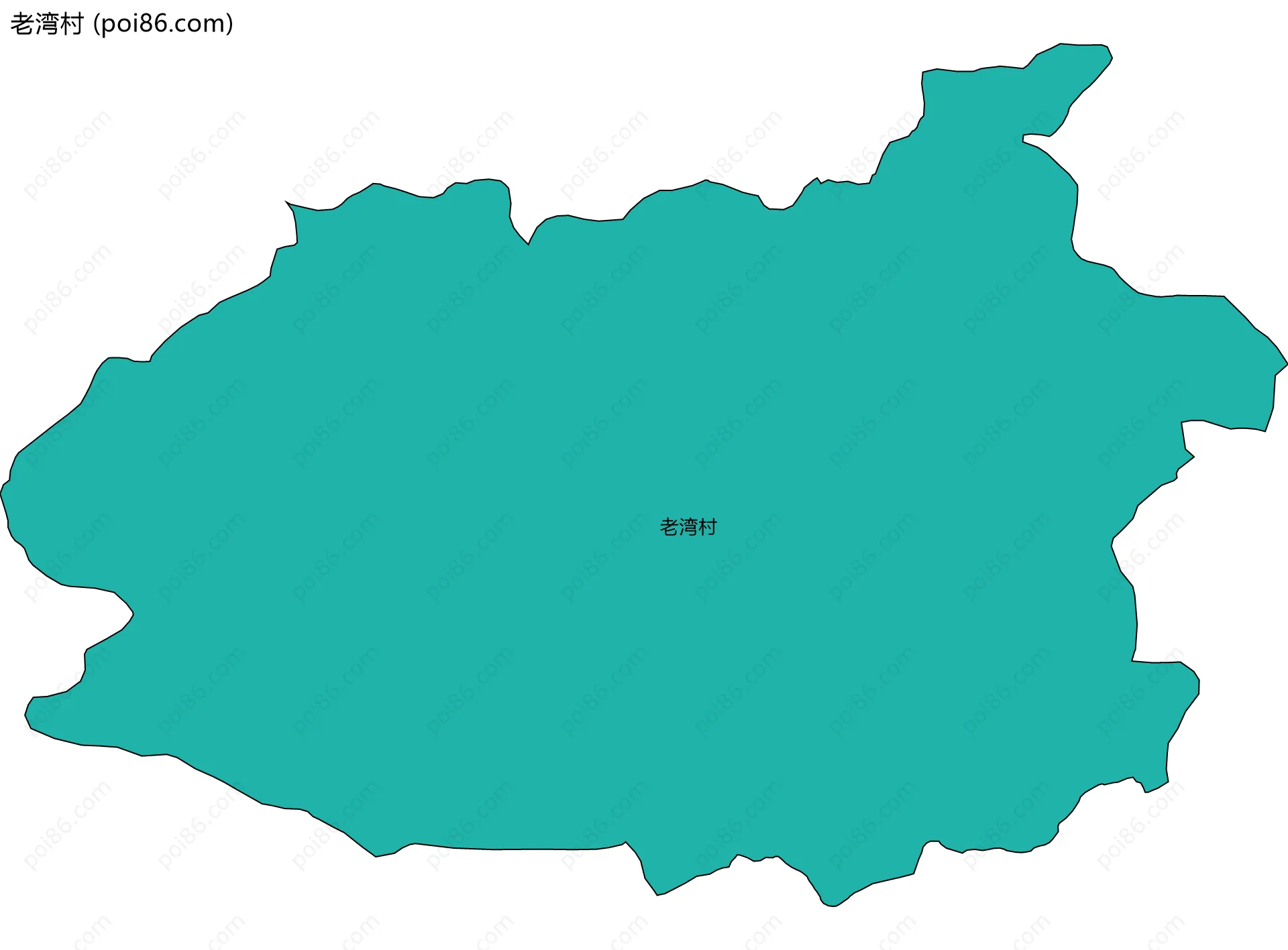 老湾村边界地图
