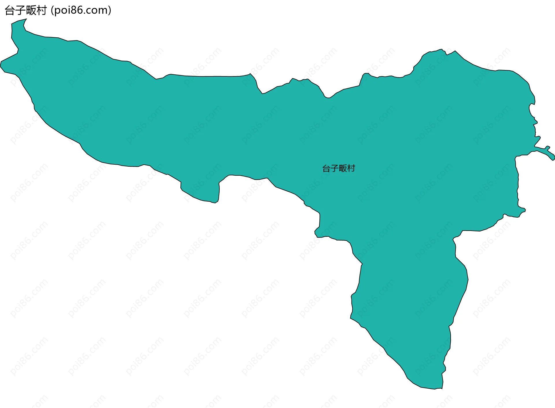 台子畈村边界地图