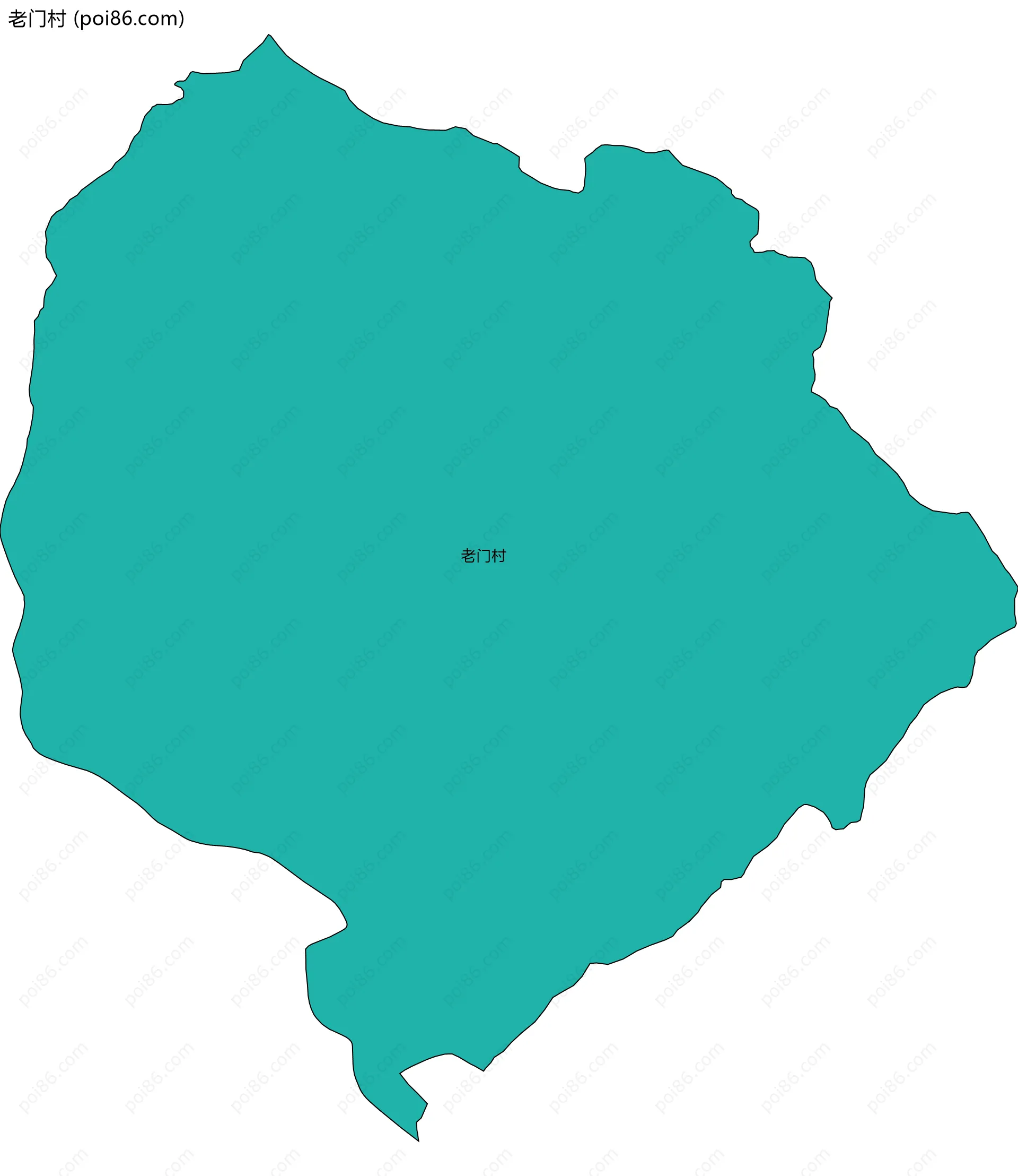 老门村边界地图