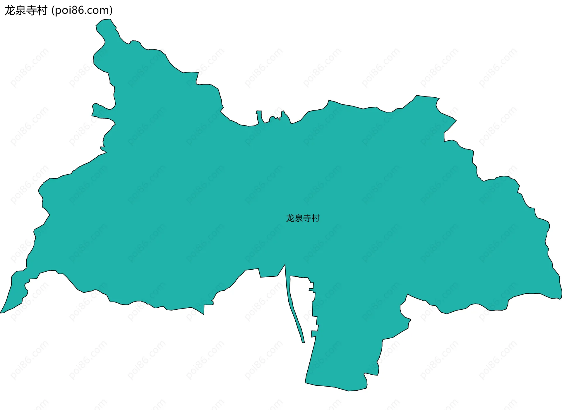 龙泉寺村边界地图