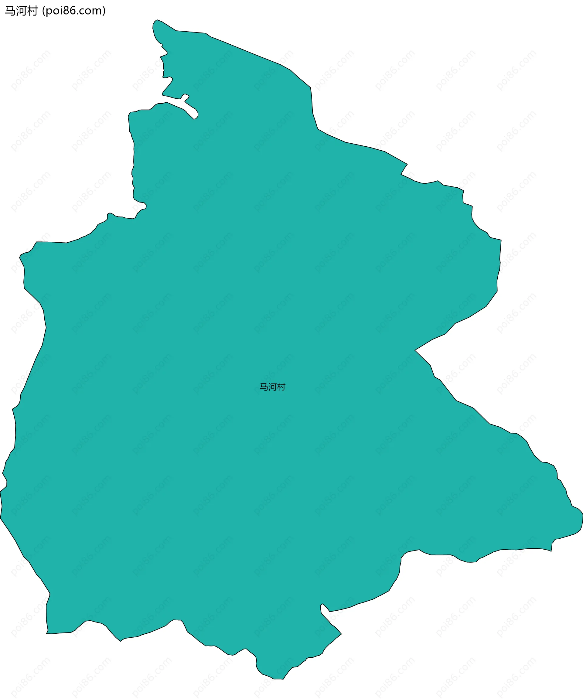 马河村边界地图