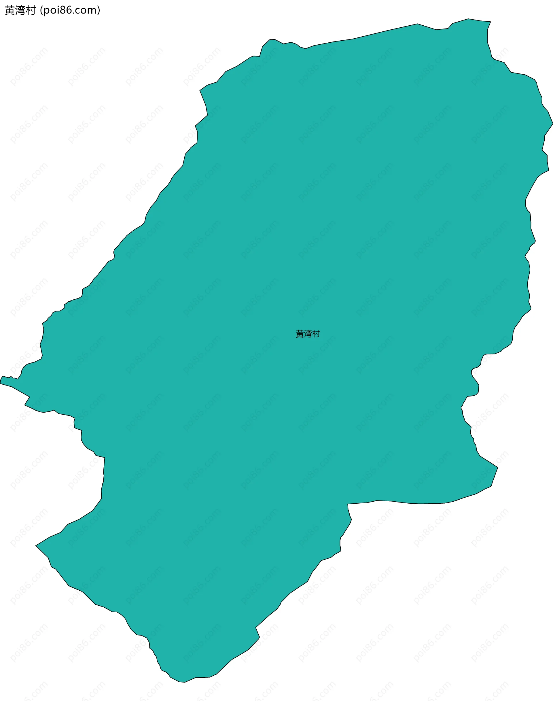 黄湾村边界地图