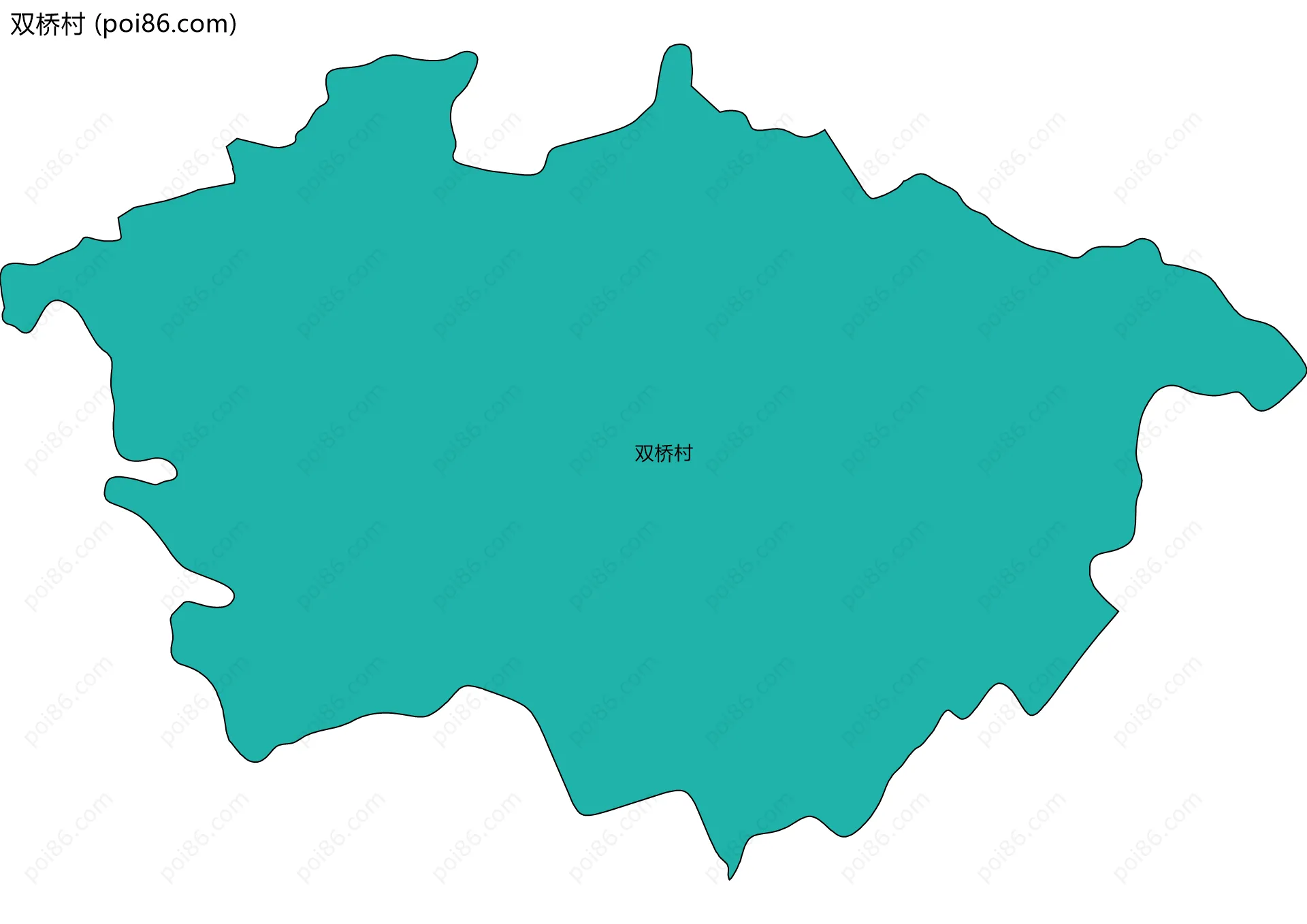 双桥村边界地图