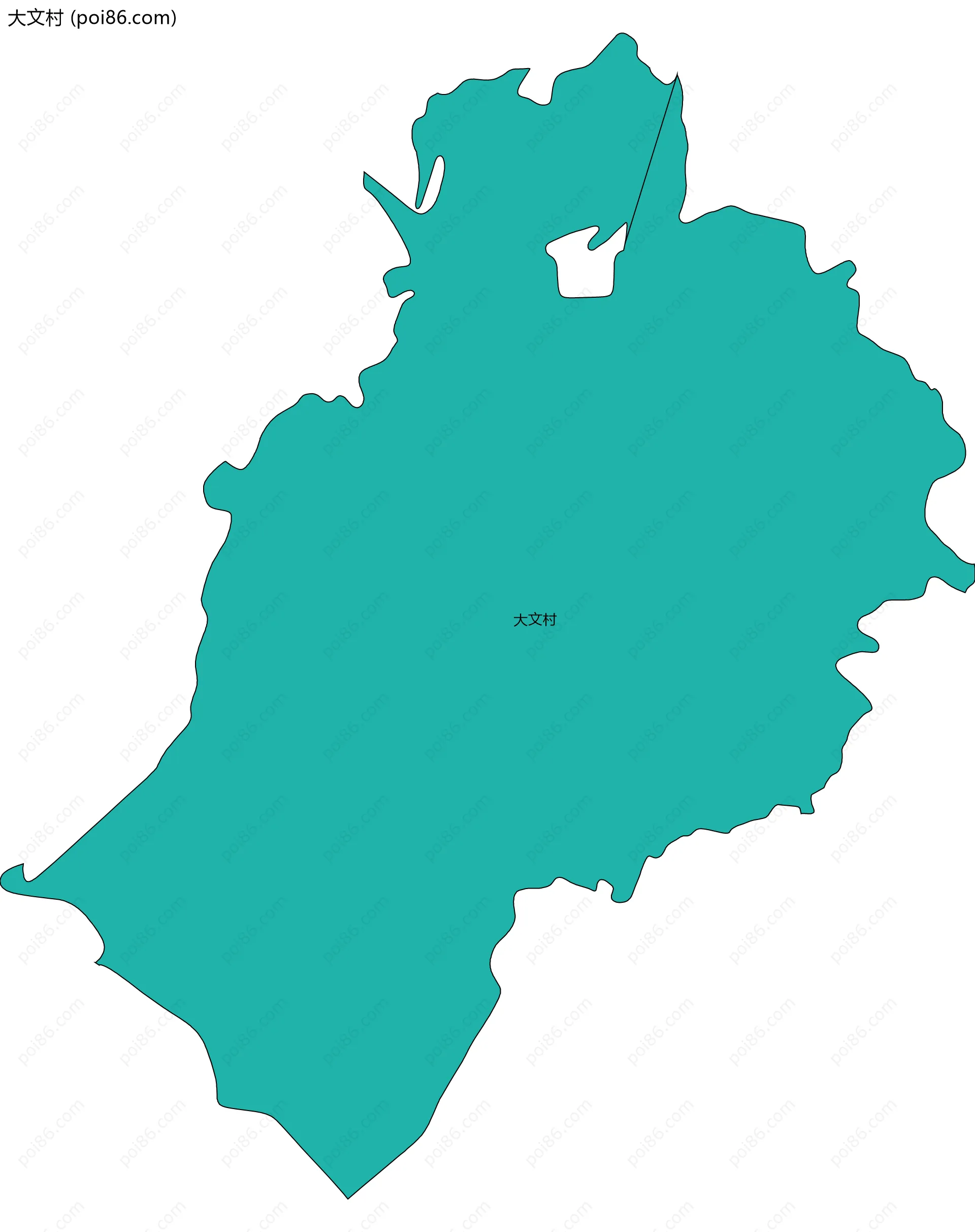 大文村边界地图