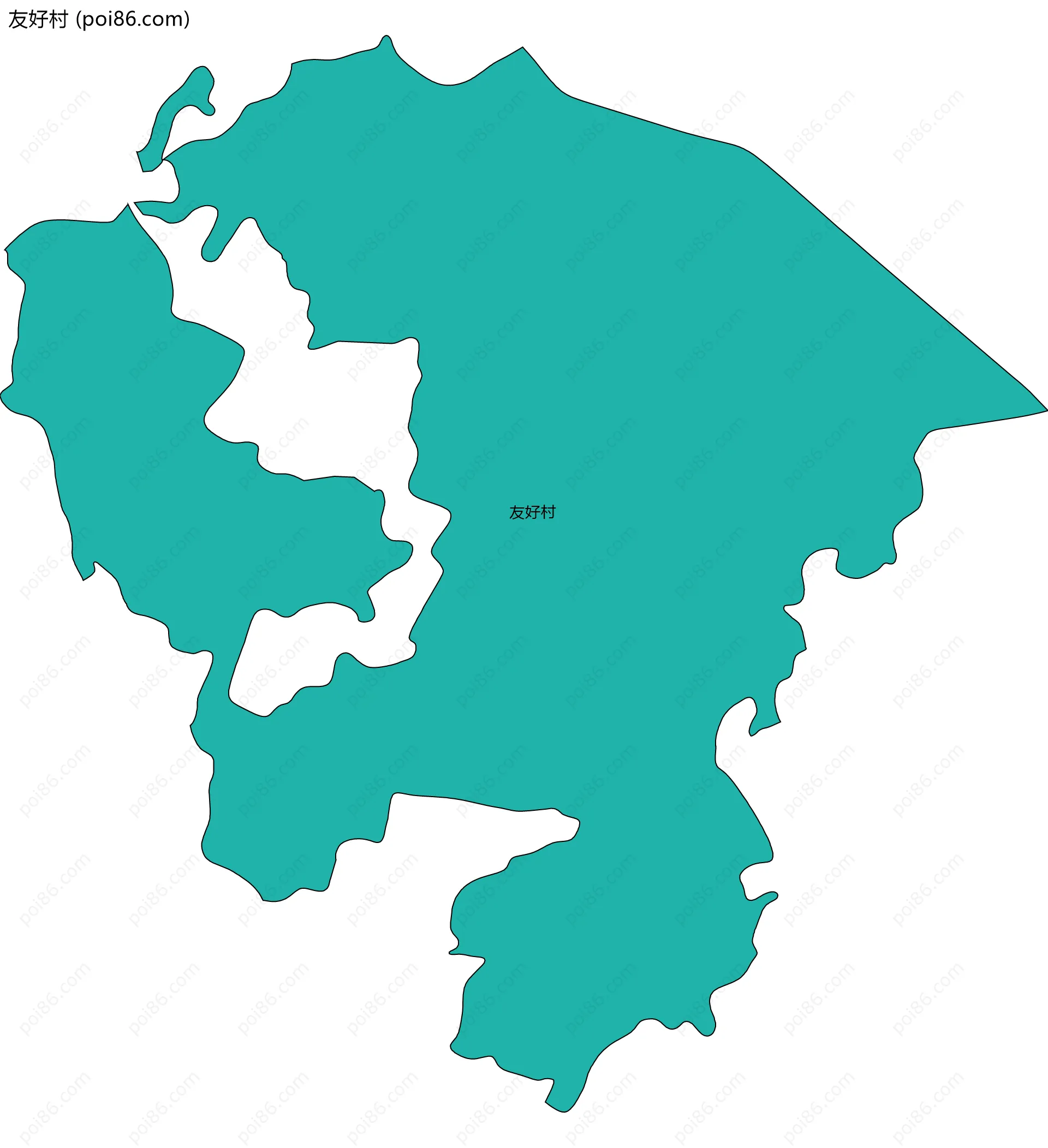 友好村边界地图