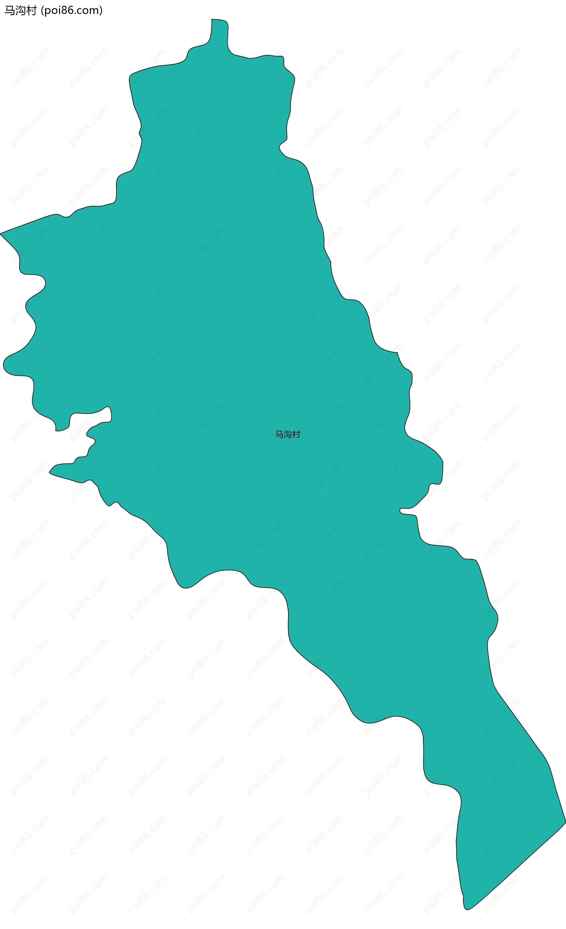 马沟村边界地图