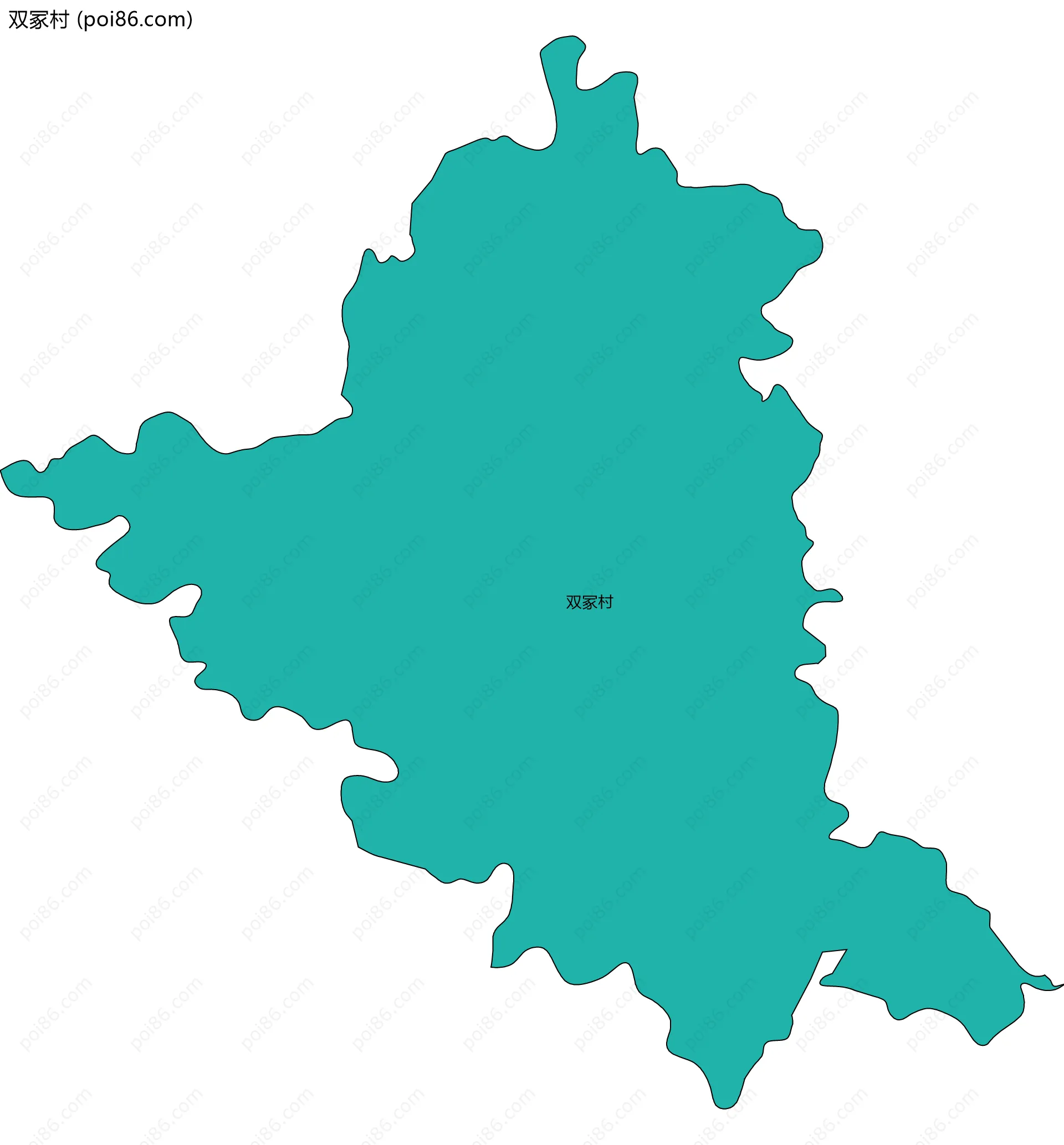 双冢村边界地图