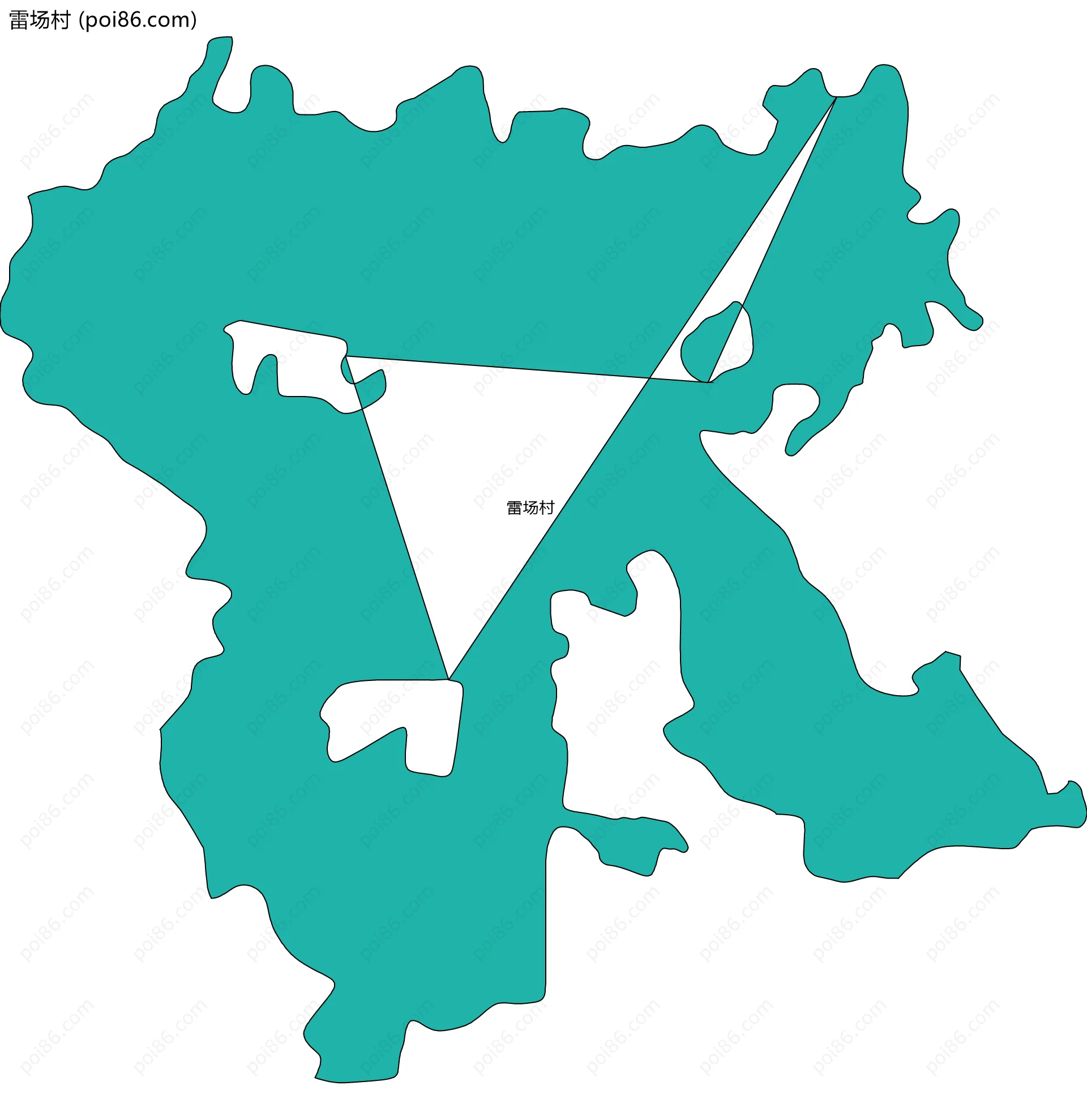 雷场村边界地图