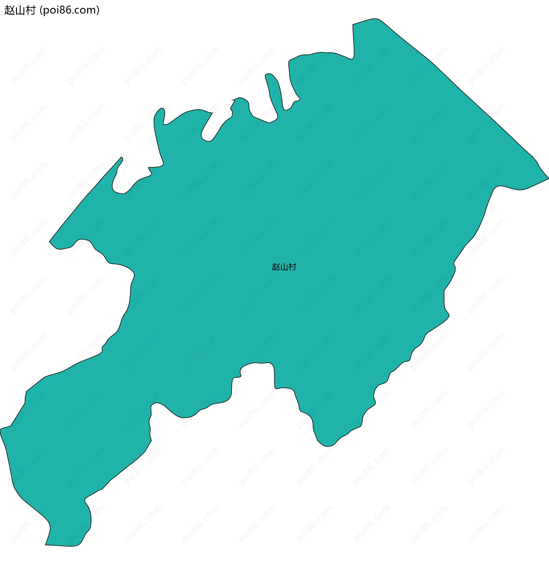 赵山村边界地图