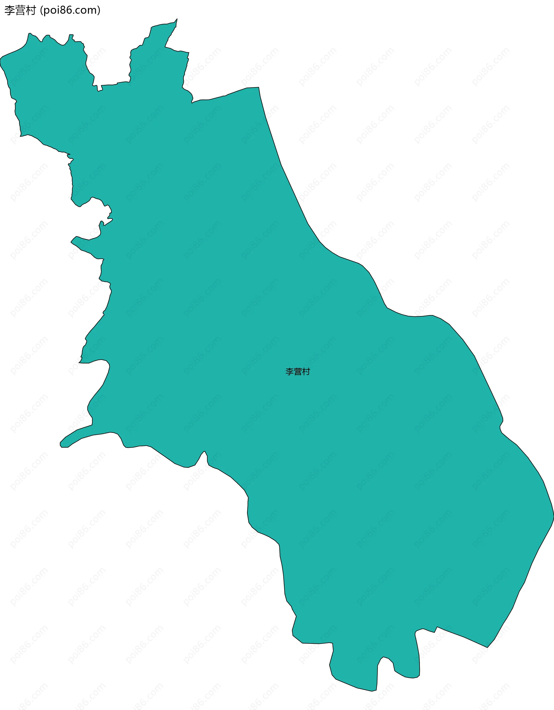 李营村边界地图