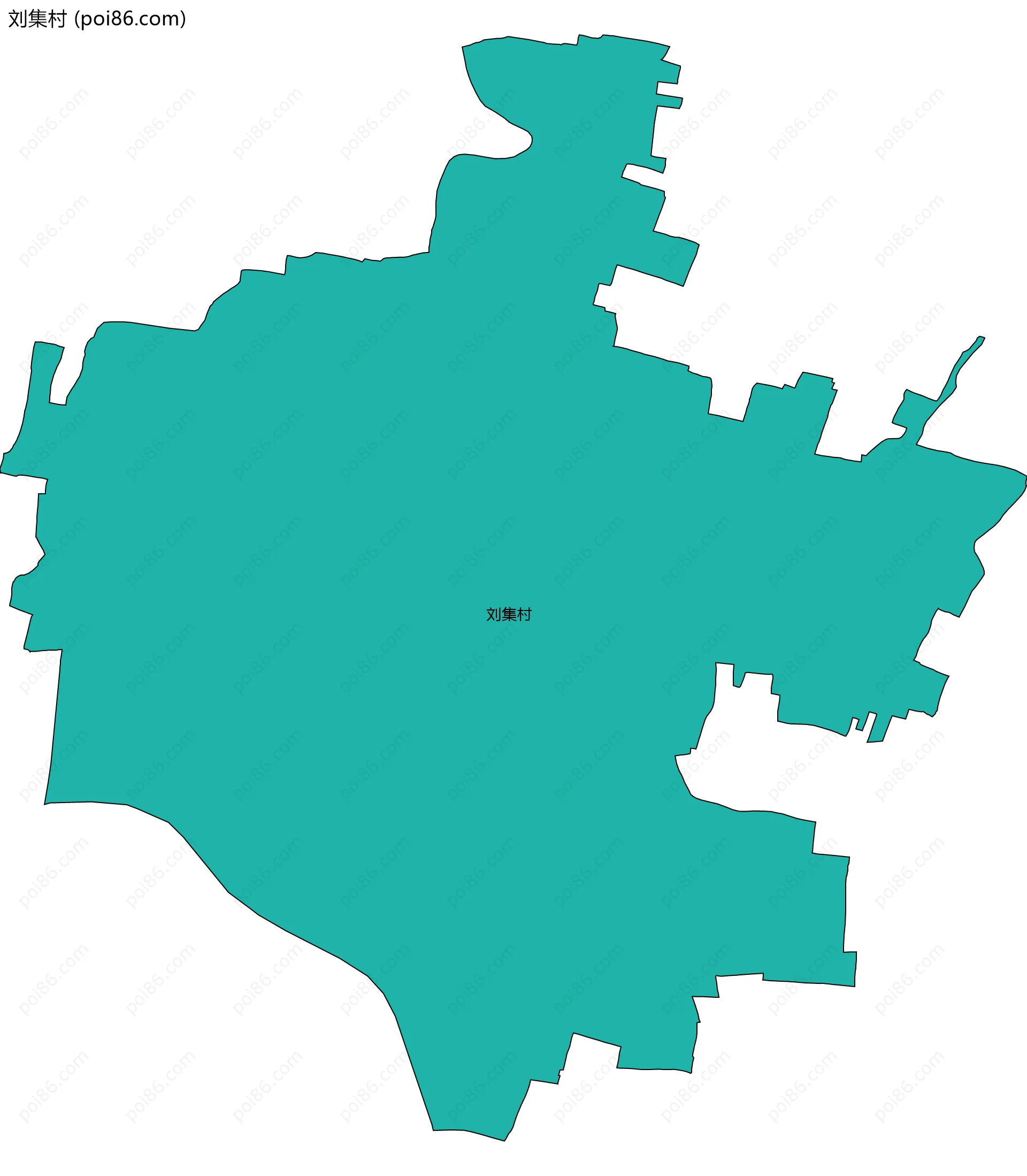 刘集村边界地图