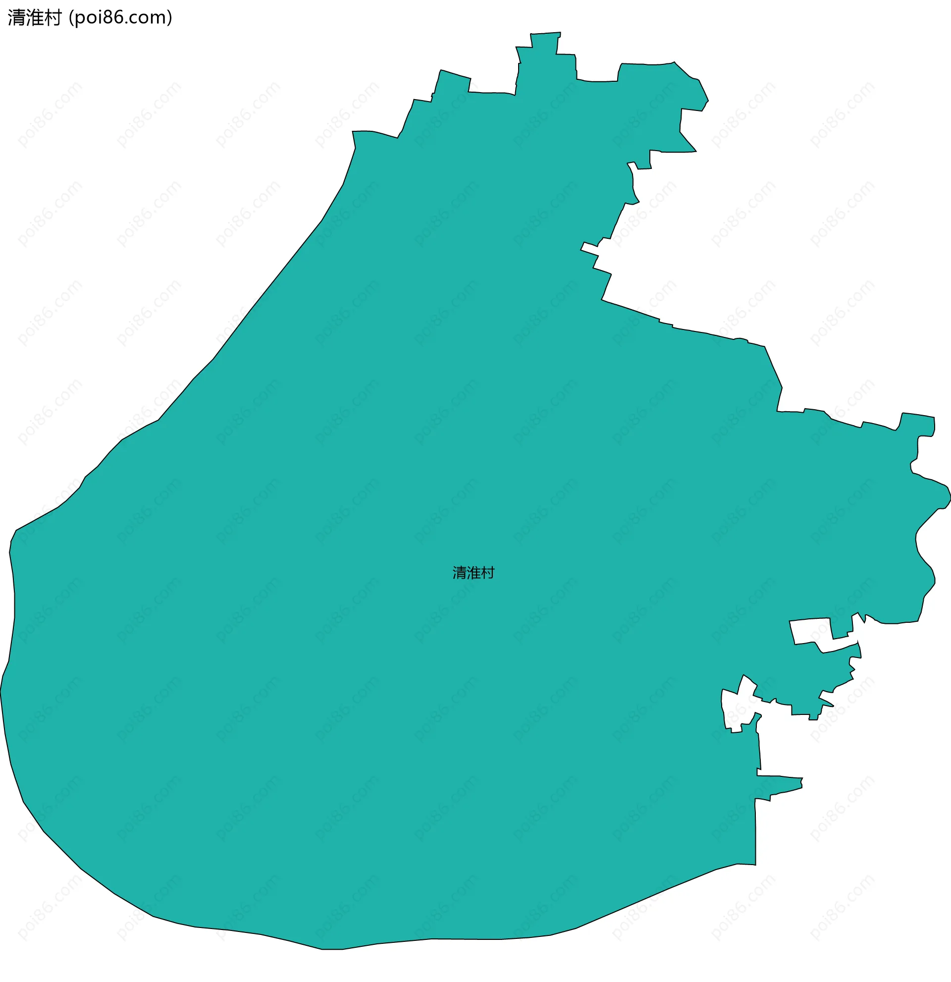 清淮村边界地图