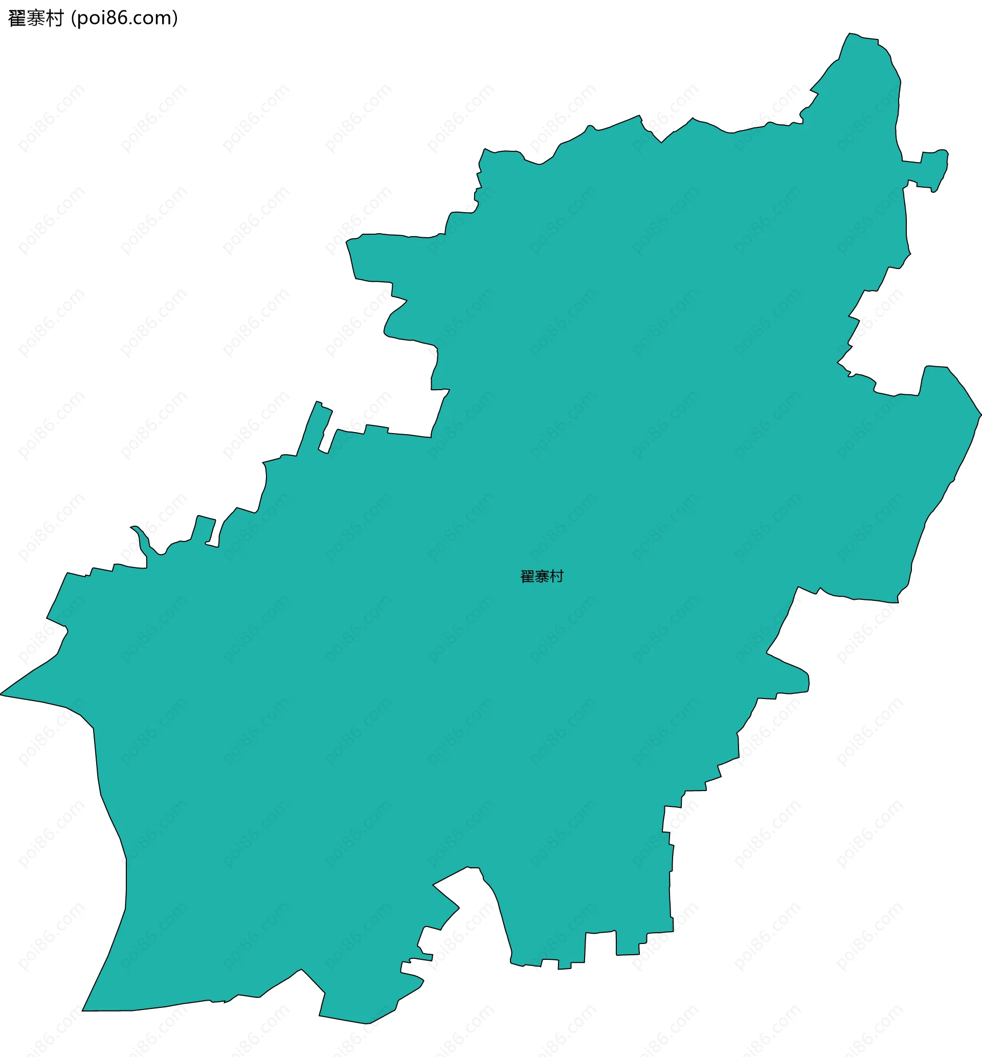 翟寨村边界地图