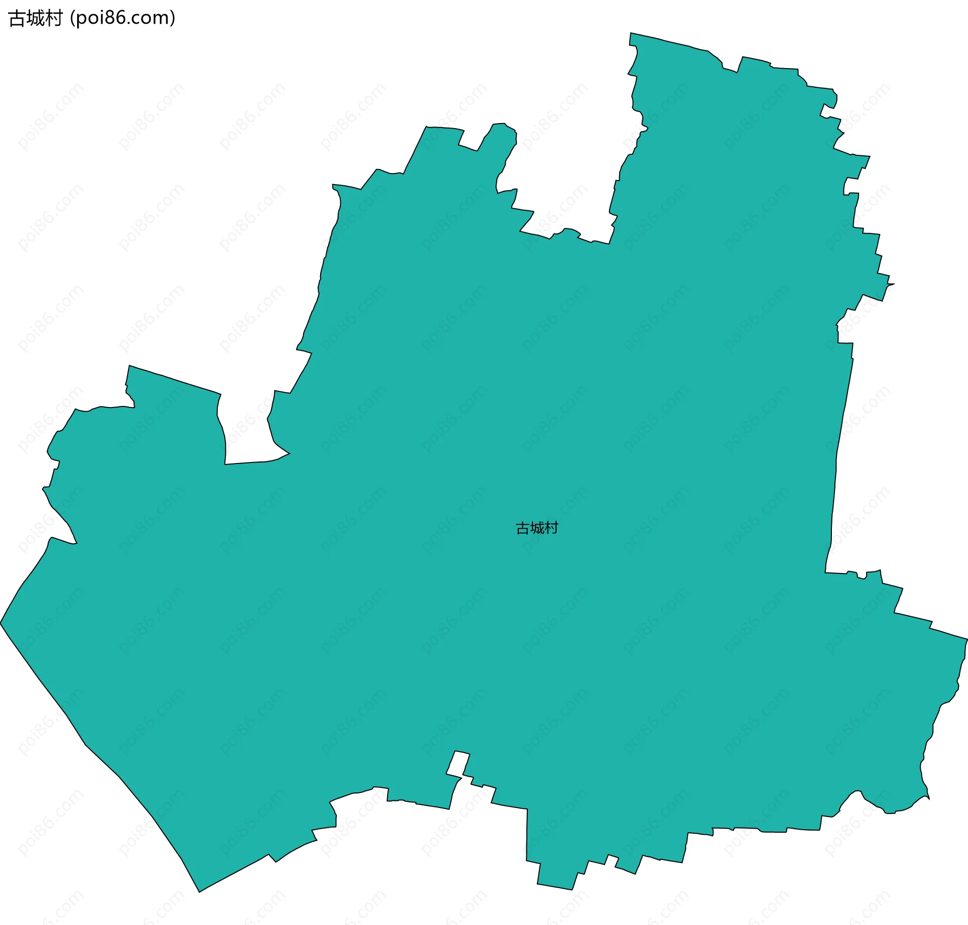 古城村边界地图