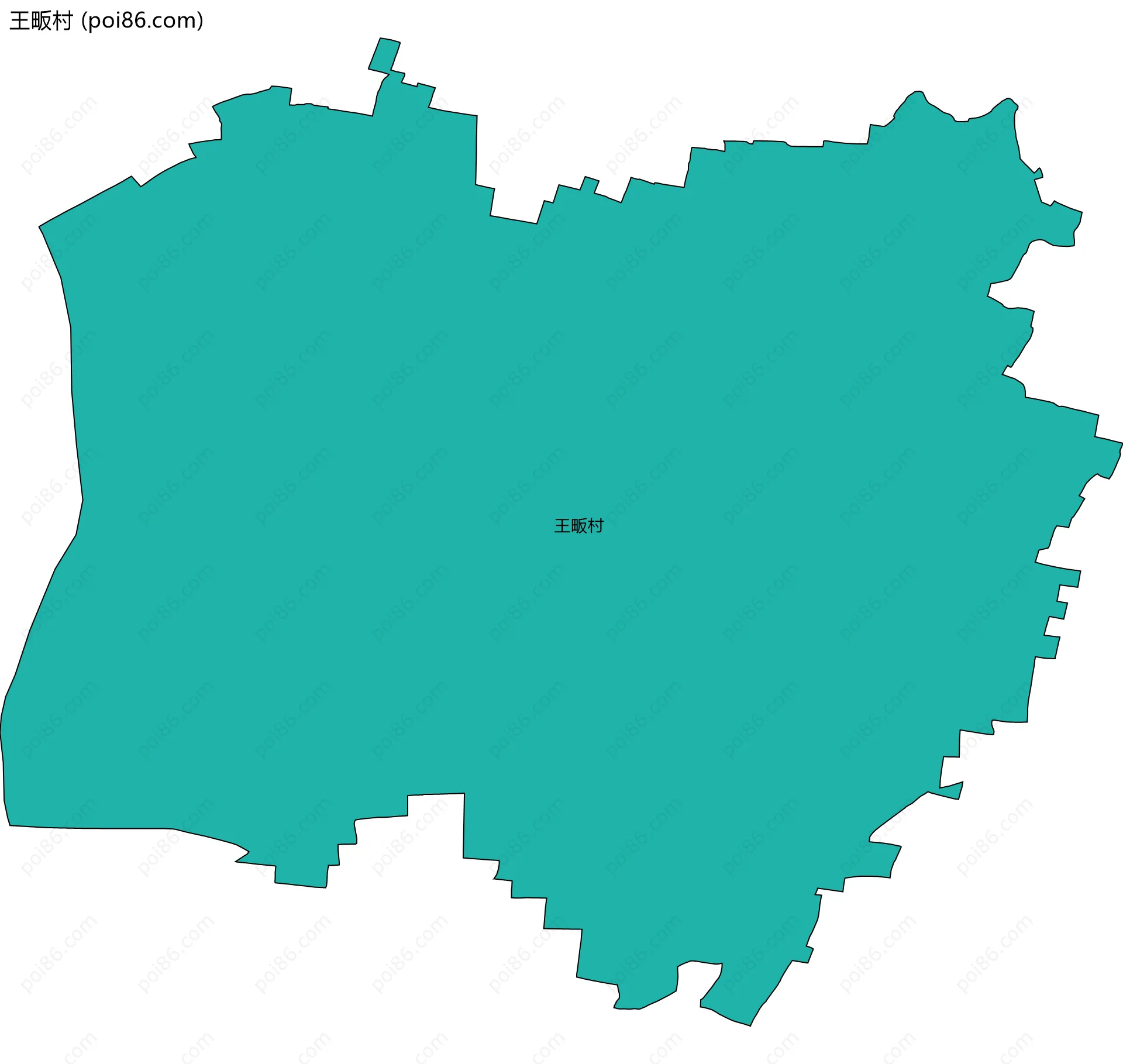 王畈村边界地图