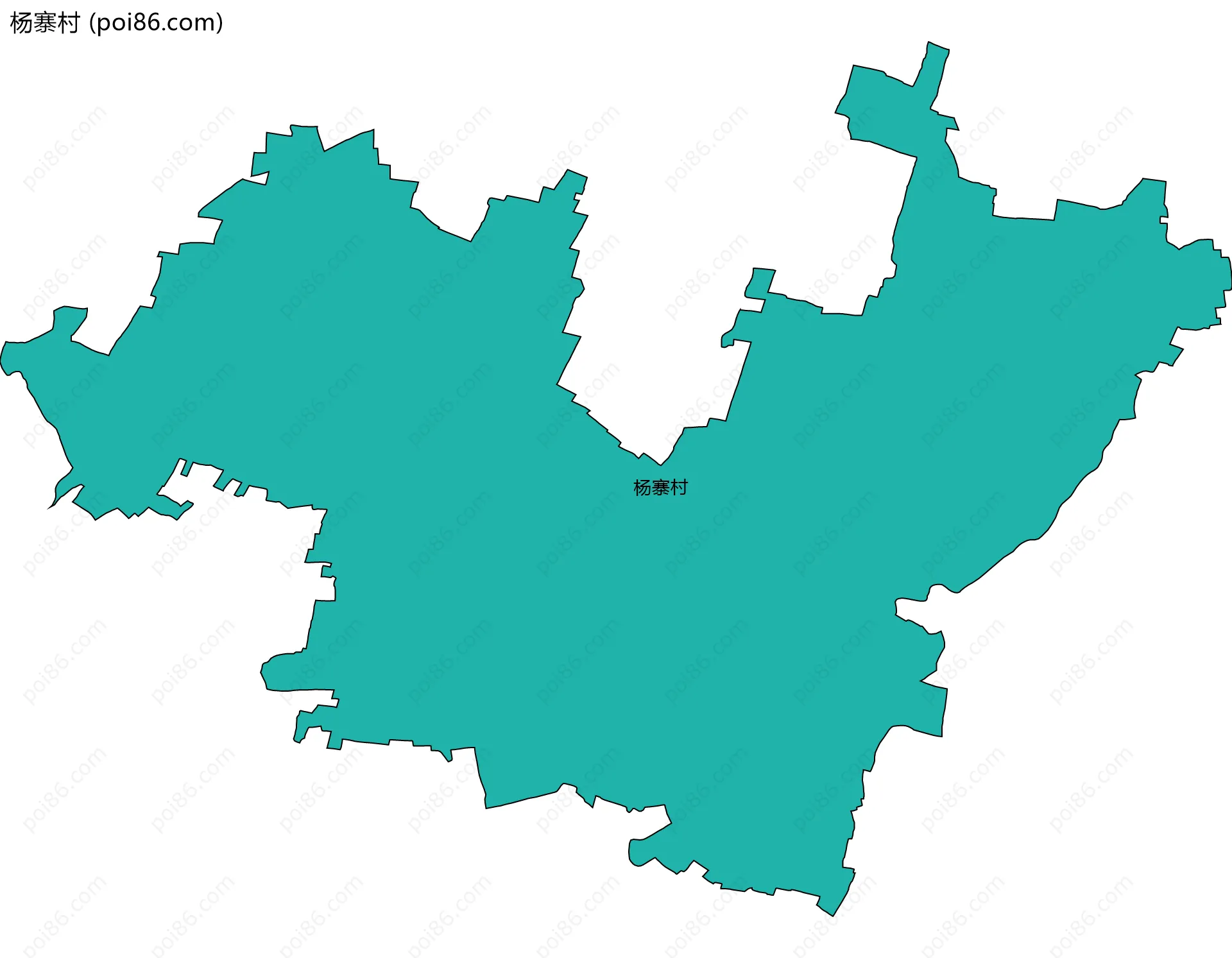 杨寨村边界地图