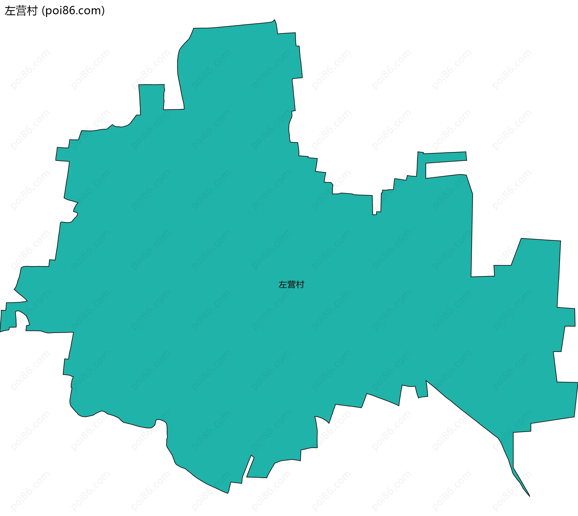 左营村边界地图