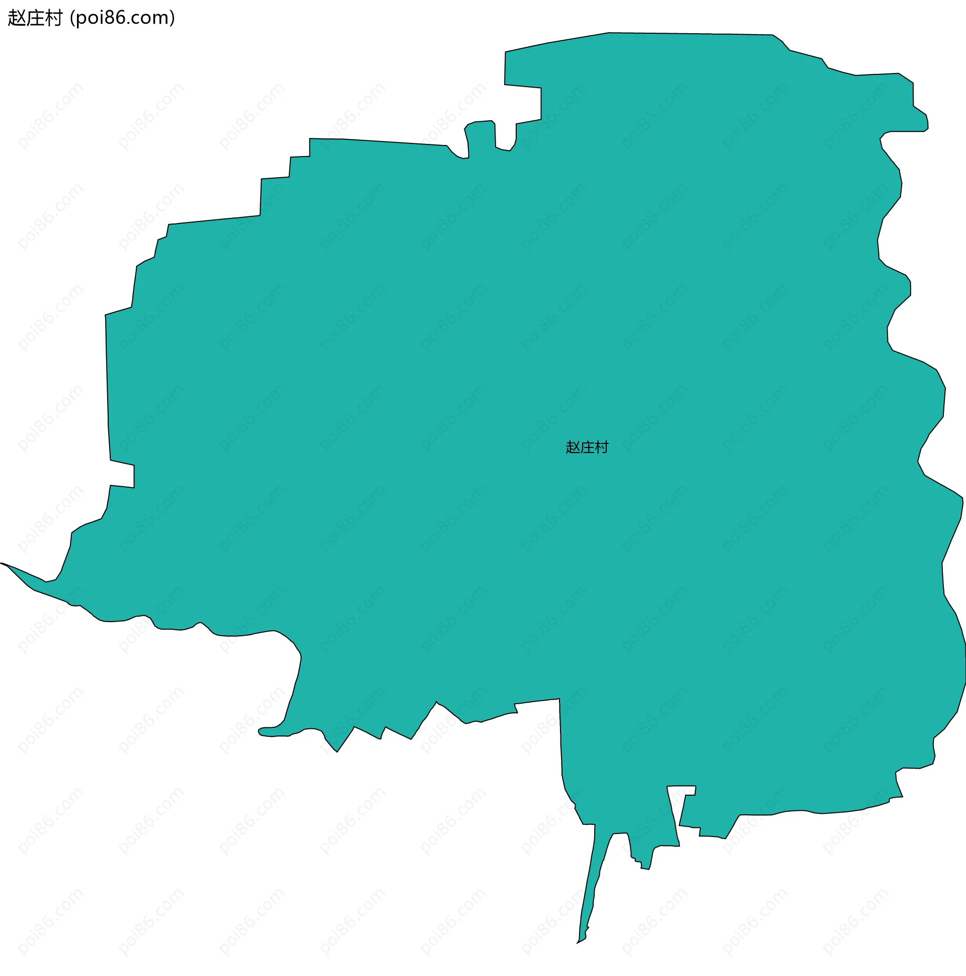 赵庄村边界地图