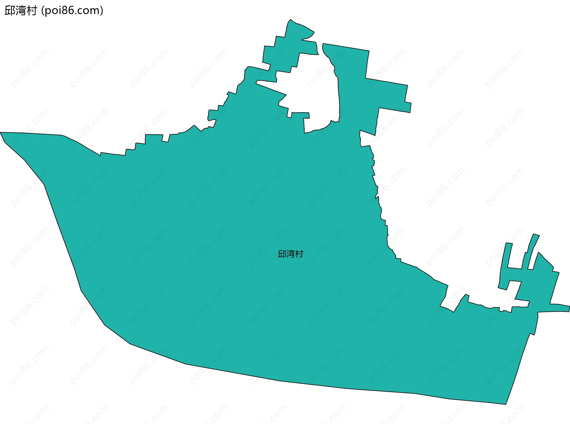 邱湾村边界地图