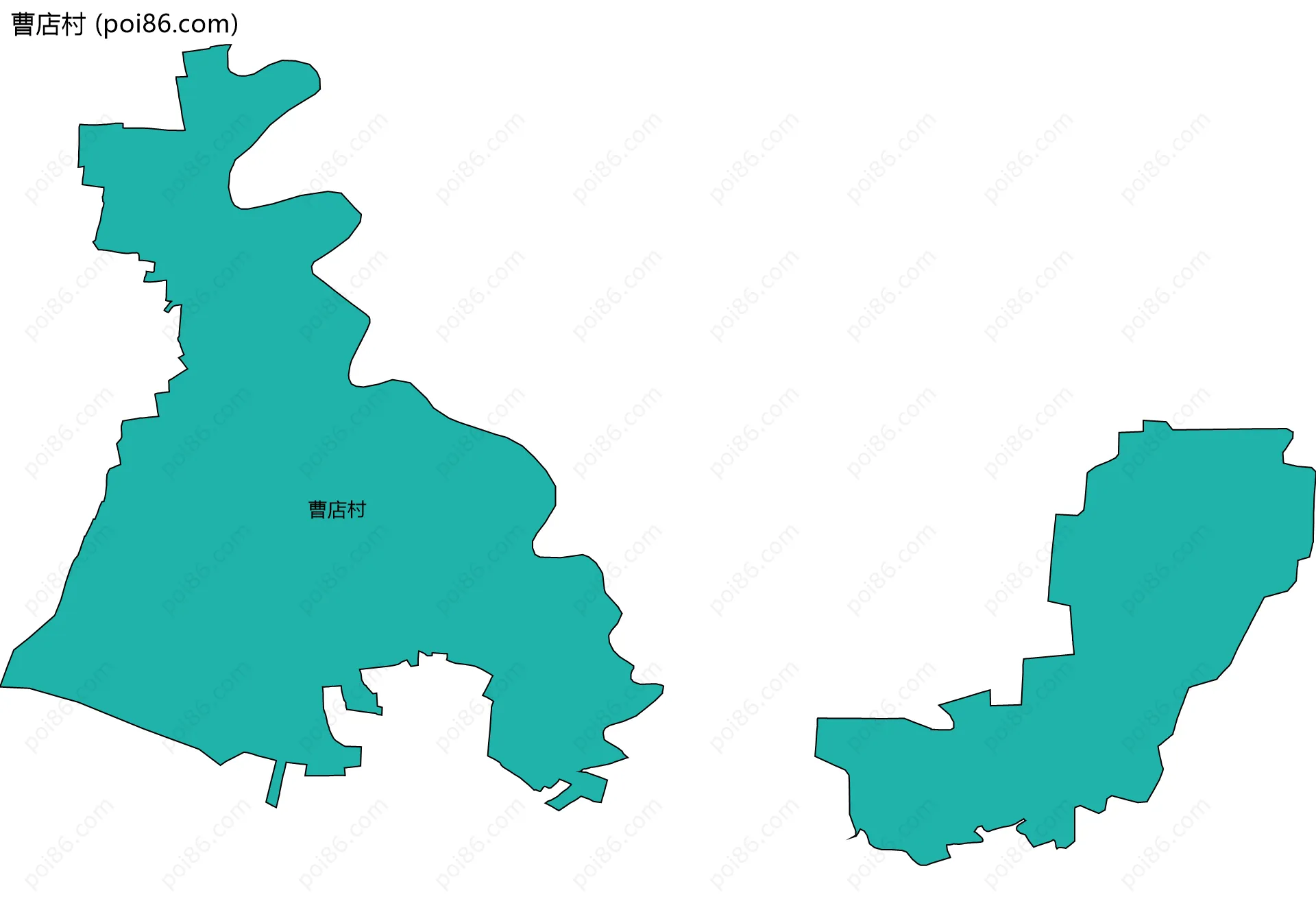 曹店村边界地图