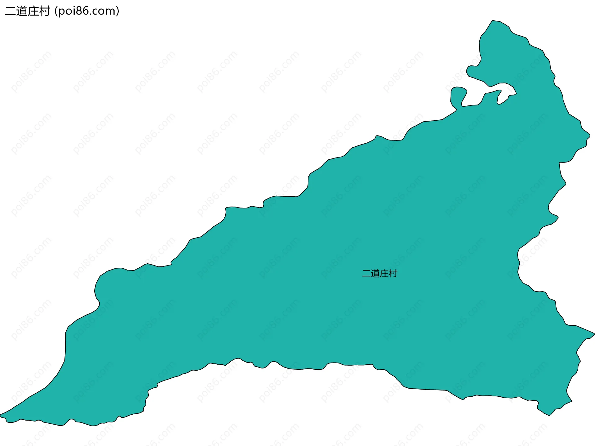 二道庄村边界地图