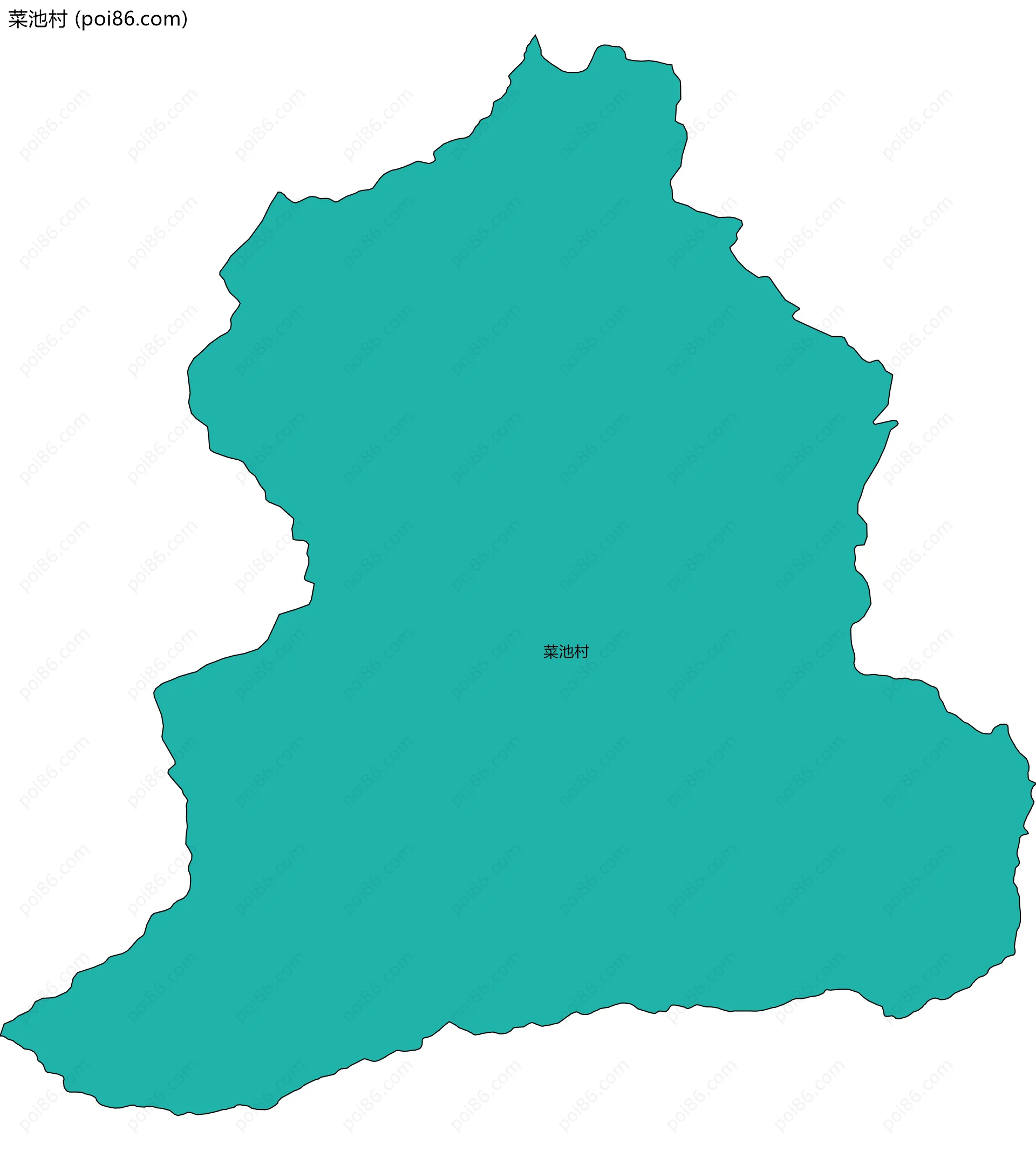 菜池村边界地图