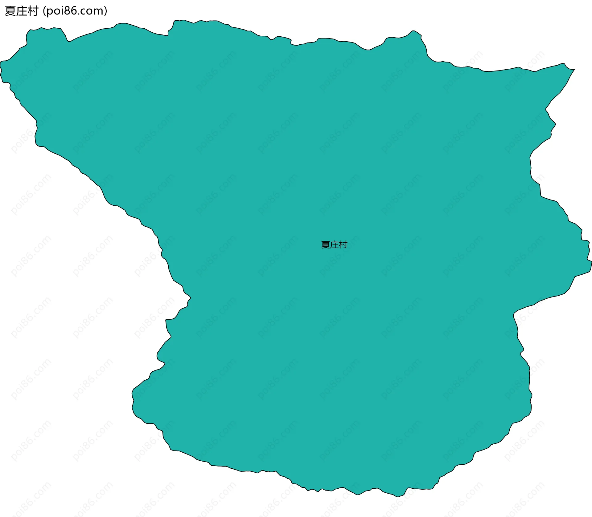 夏庄村边界地图