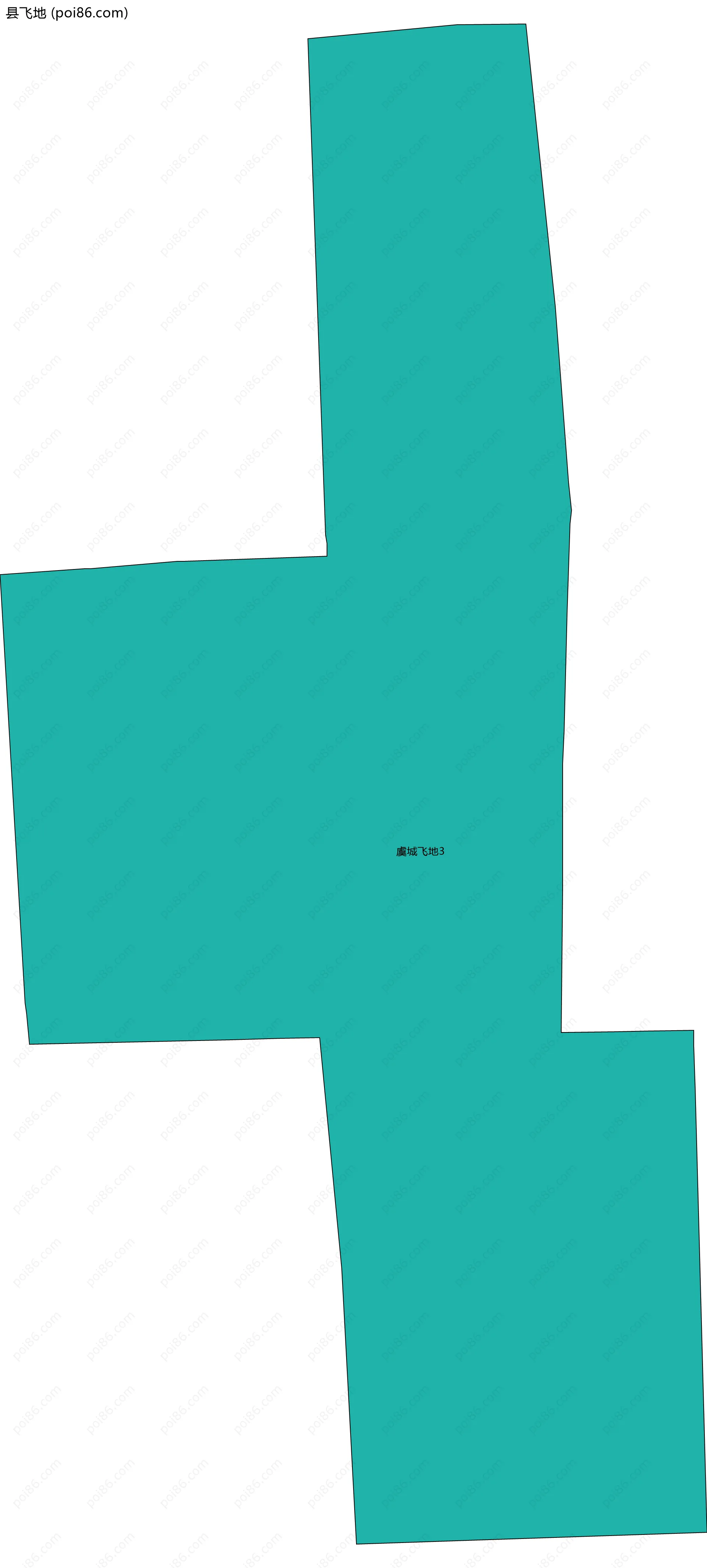 县飞地边界地图(五级行政区划)