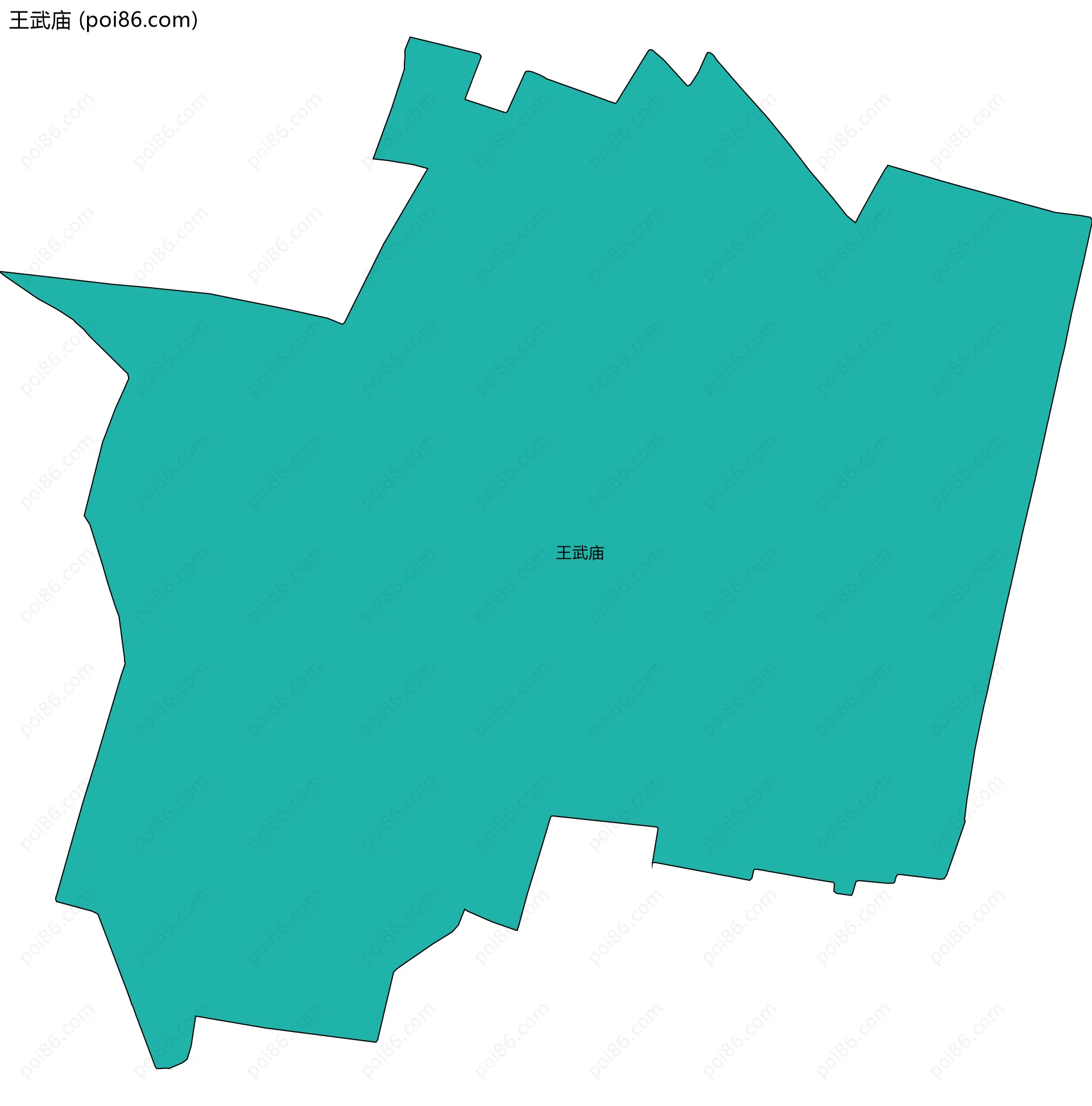 王武庙边界地图