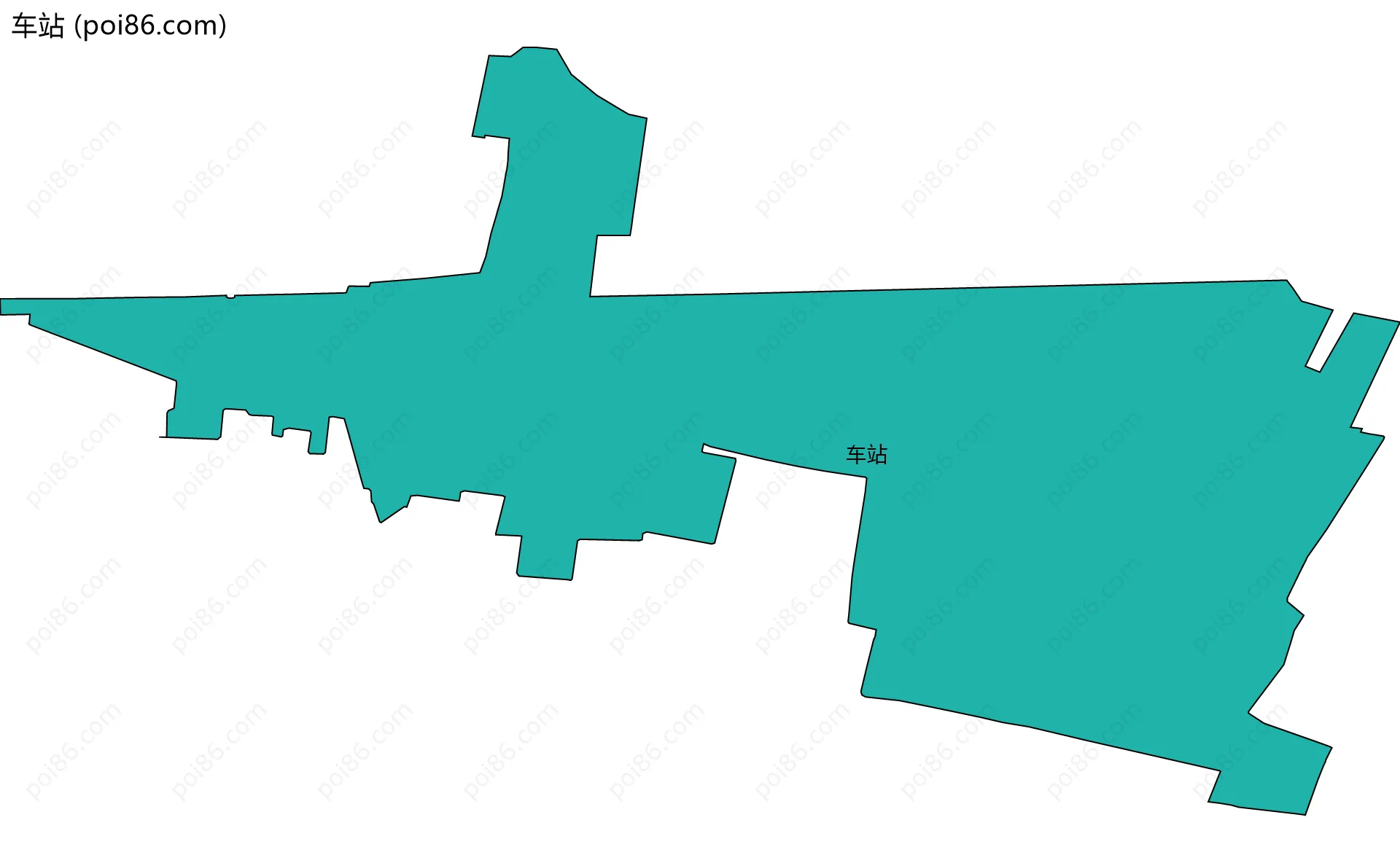 车站边界地图