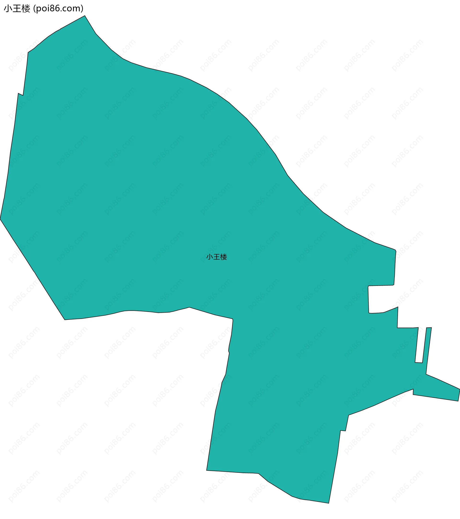 小王楼边界地图