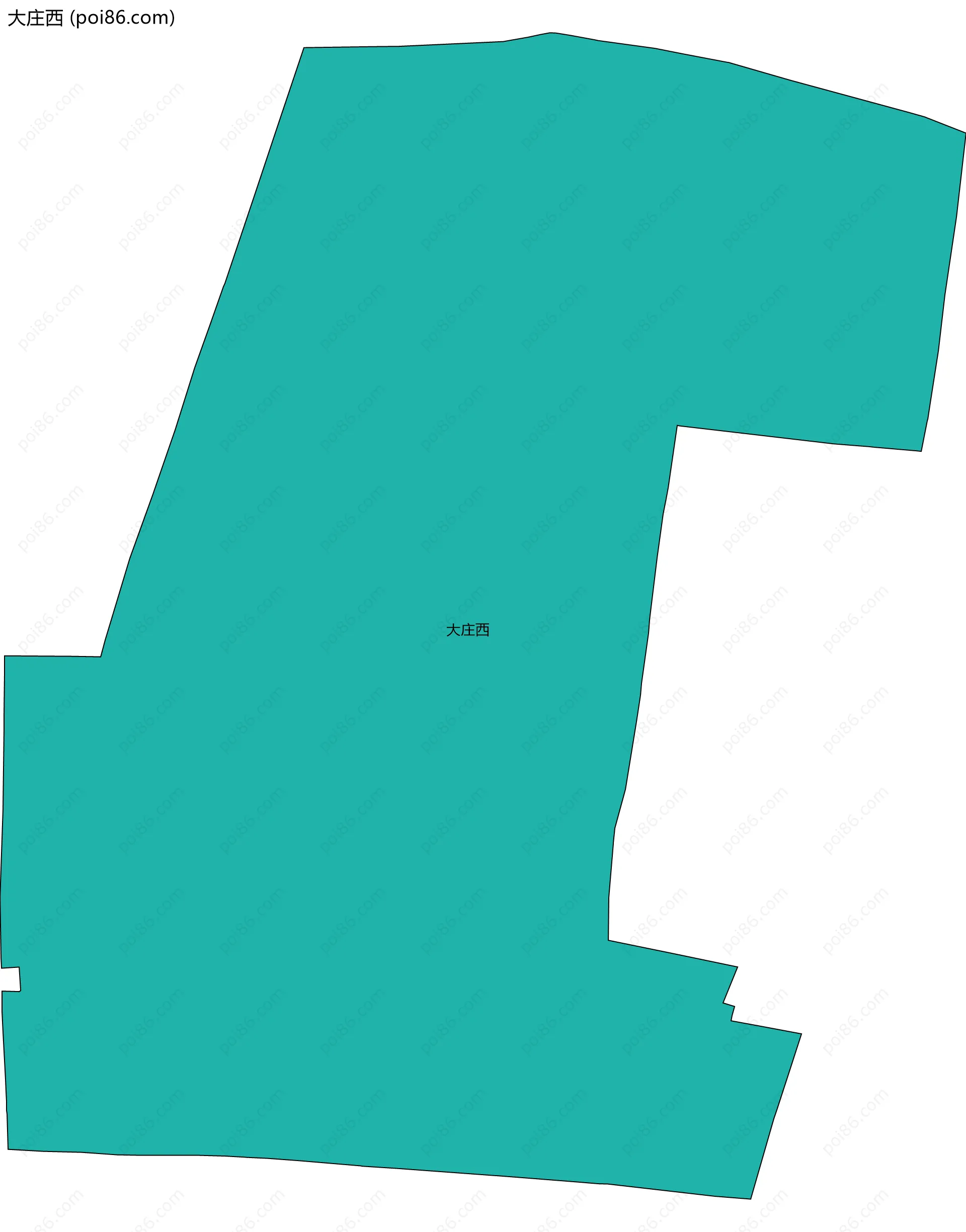 大庄西边界地图