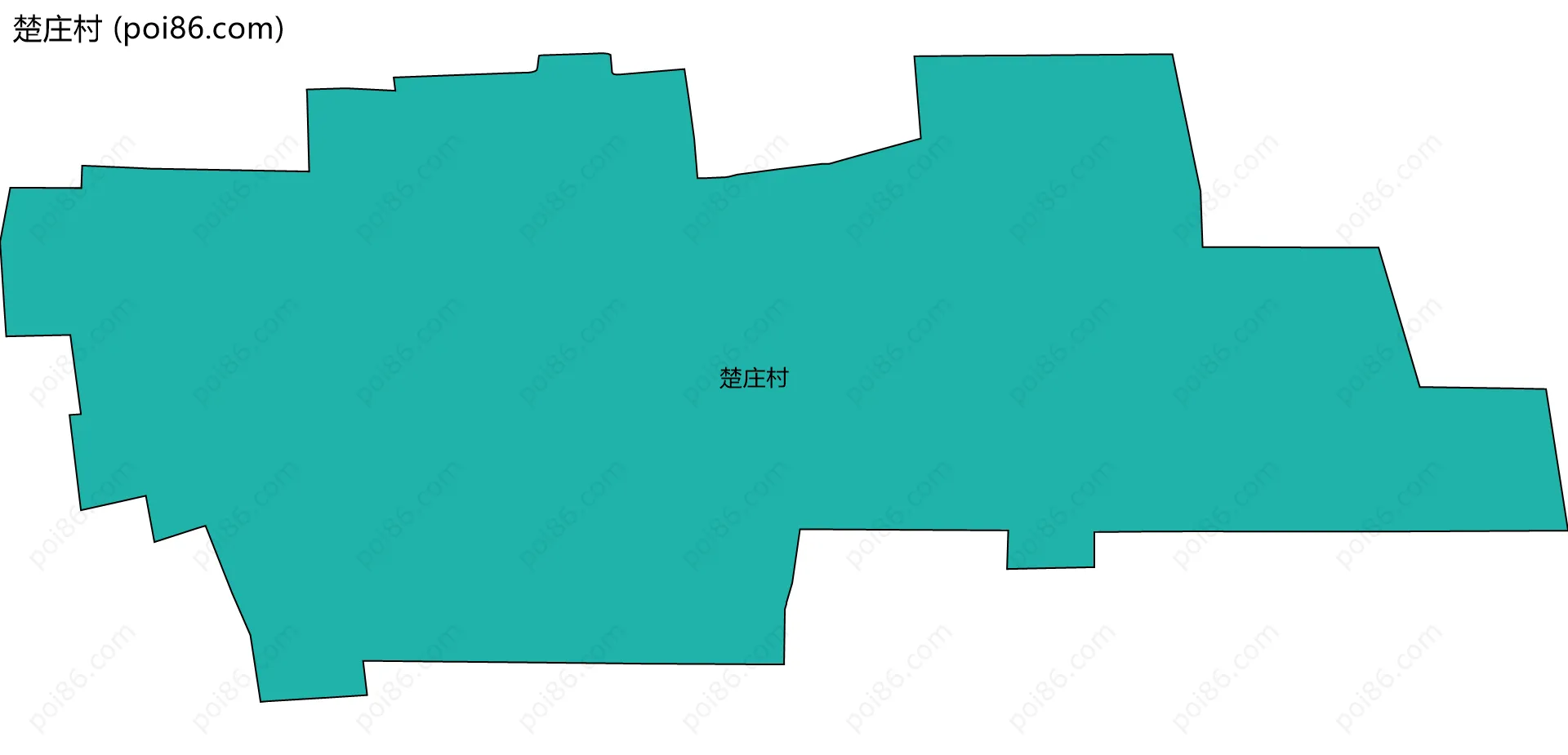 楚庄村边界地图
