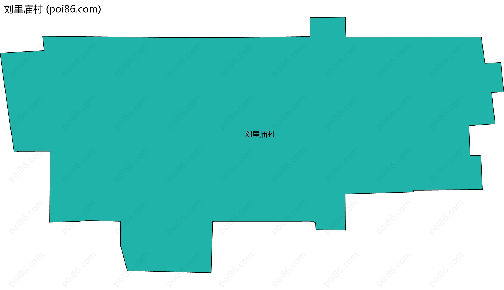 刘里庙村边界地图