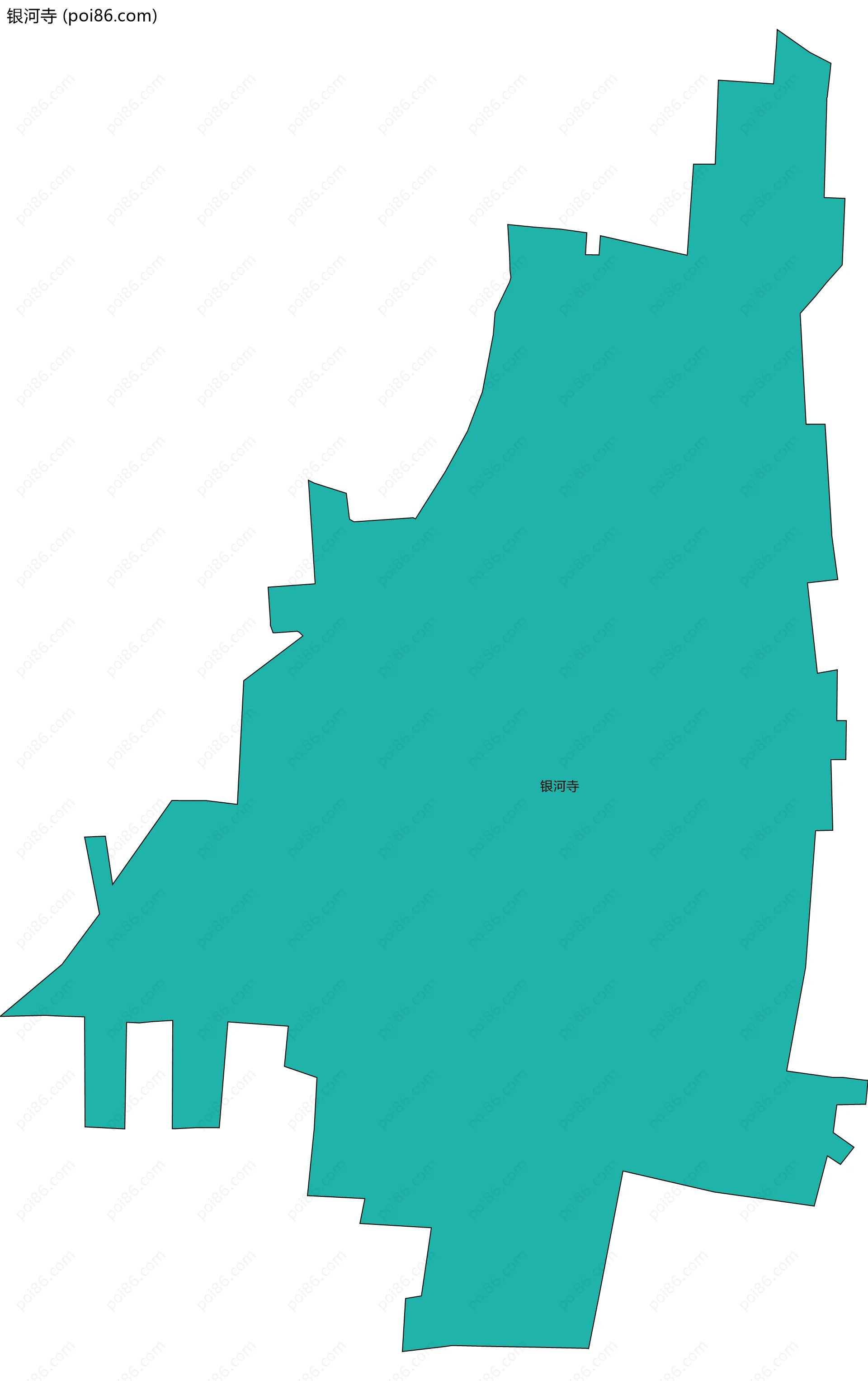 银河寺边界地图