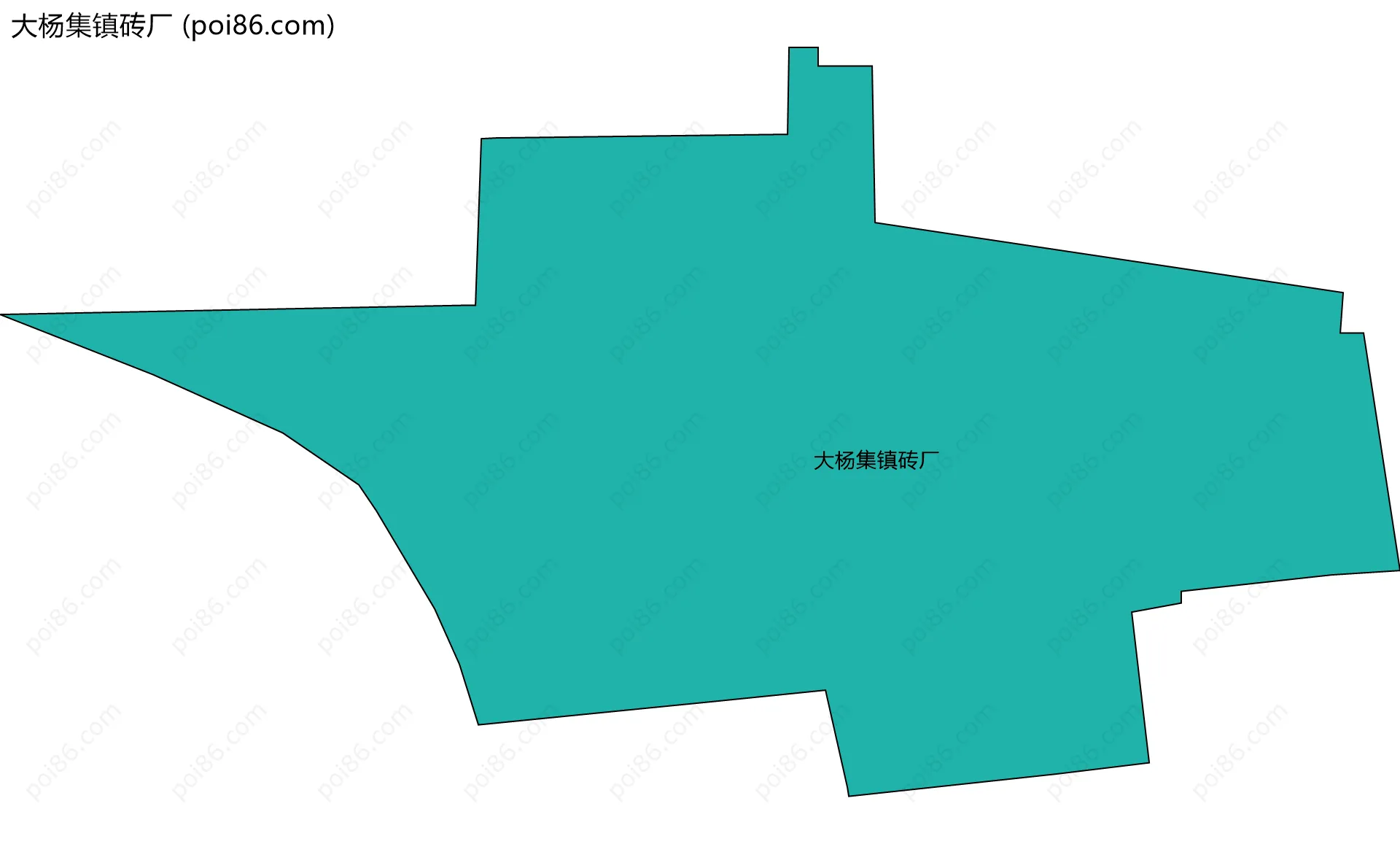 大杨集镇砖厂边界地图