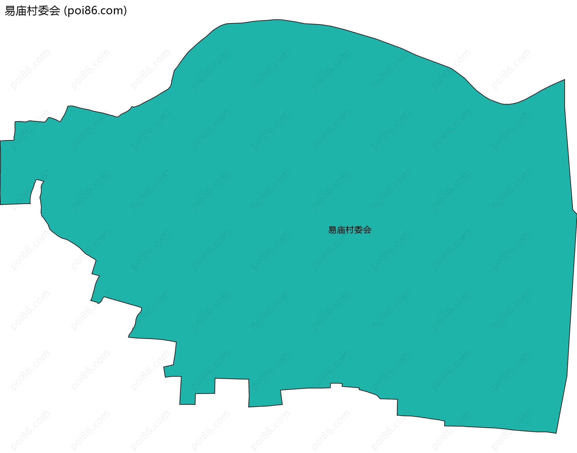 易庙村委会边界地图